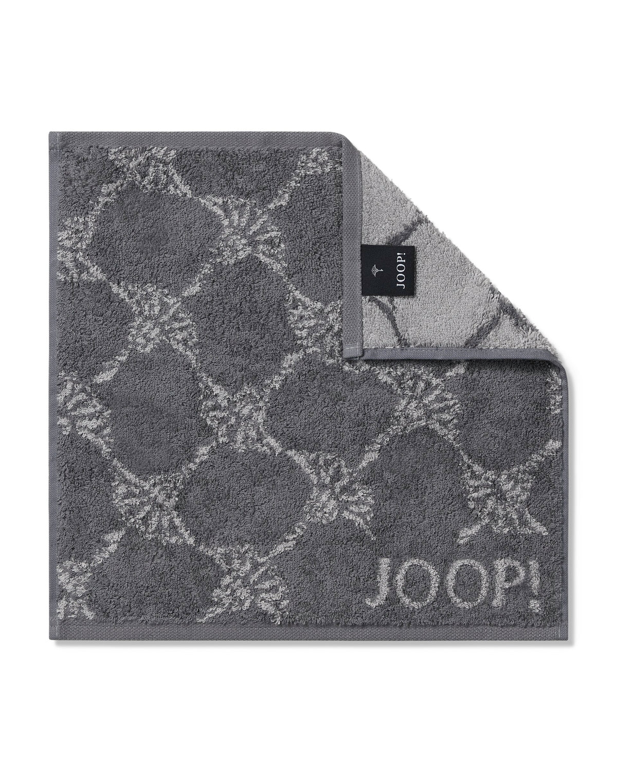 JOOP! CLASSIC CORNFLOWER Seifentuch 3er-Set 30x30 cm, Anthrazit