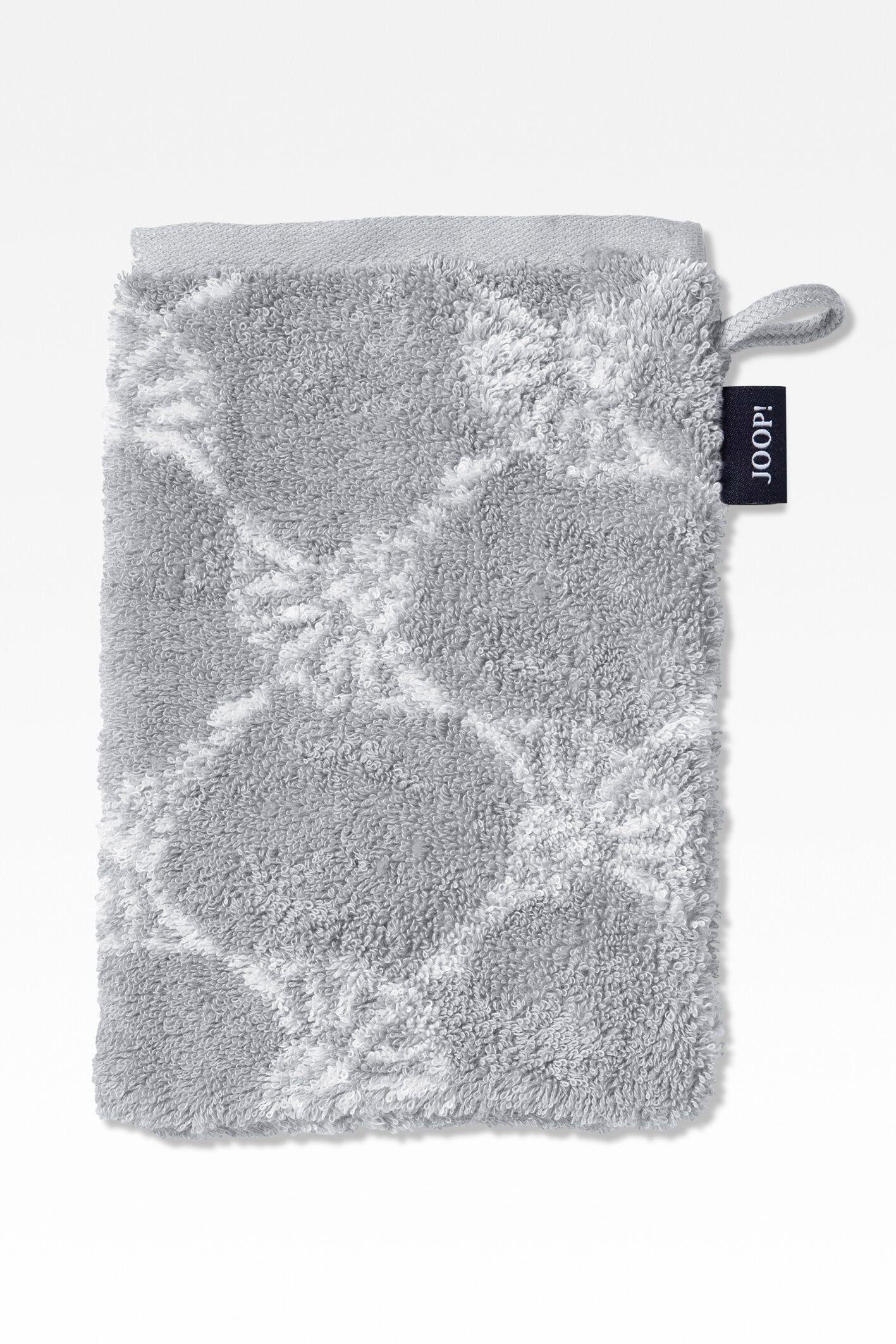 JOOP! CLASSIC CORNFLOWER Waschhandschuh 3er-Set 16x22 cm, Silber