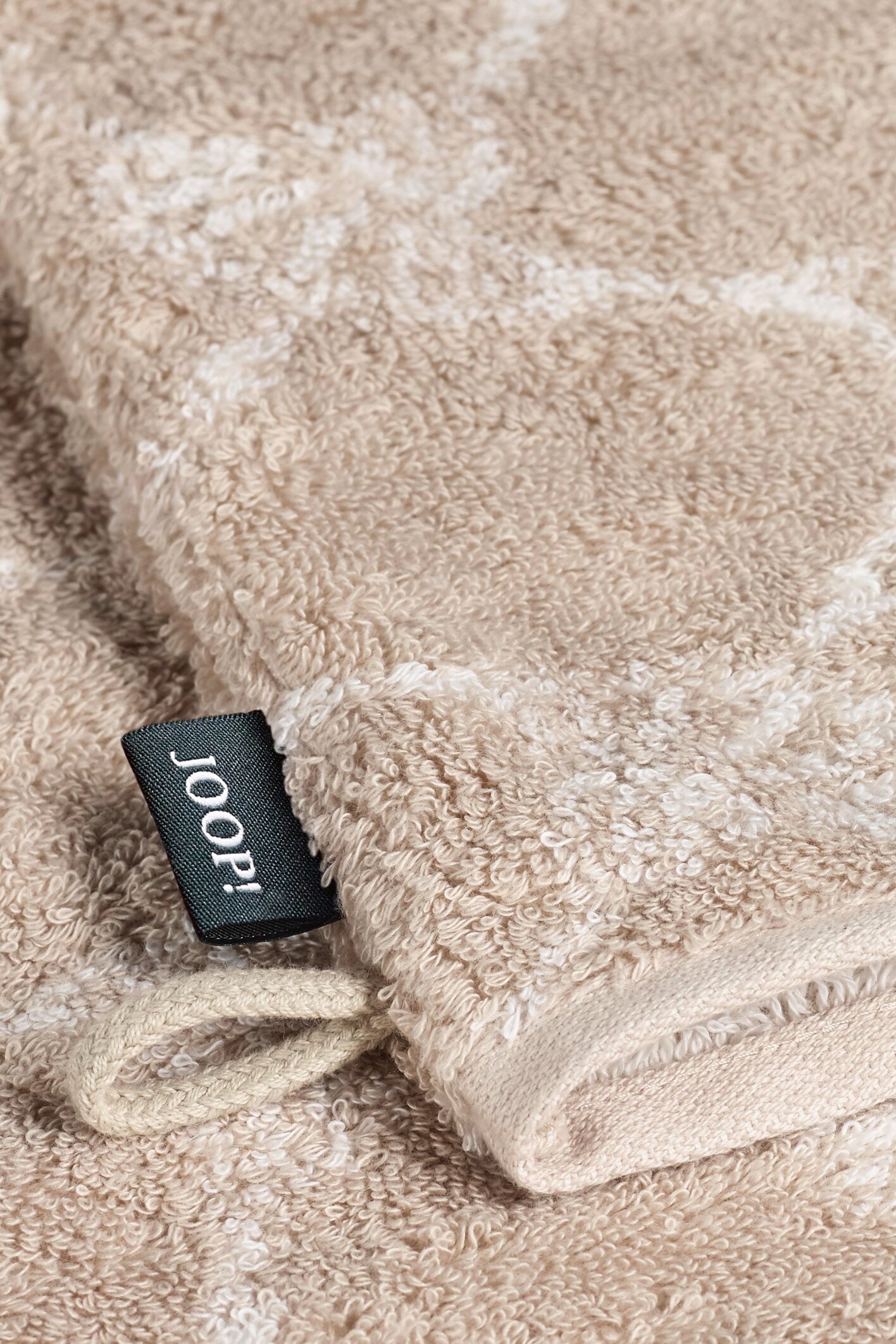 JOOP! CLASSIC CORNFLOWER Waschhandschuh 3er-Set 16x22 cm, Sand