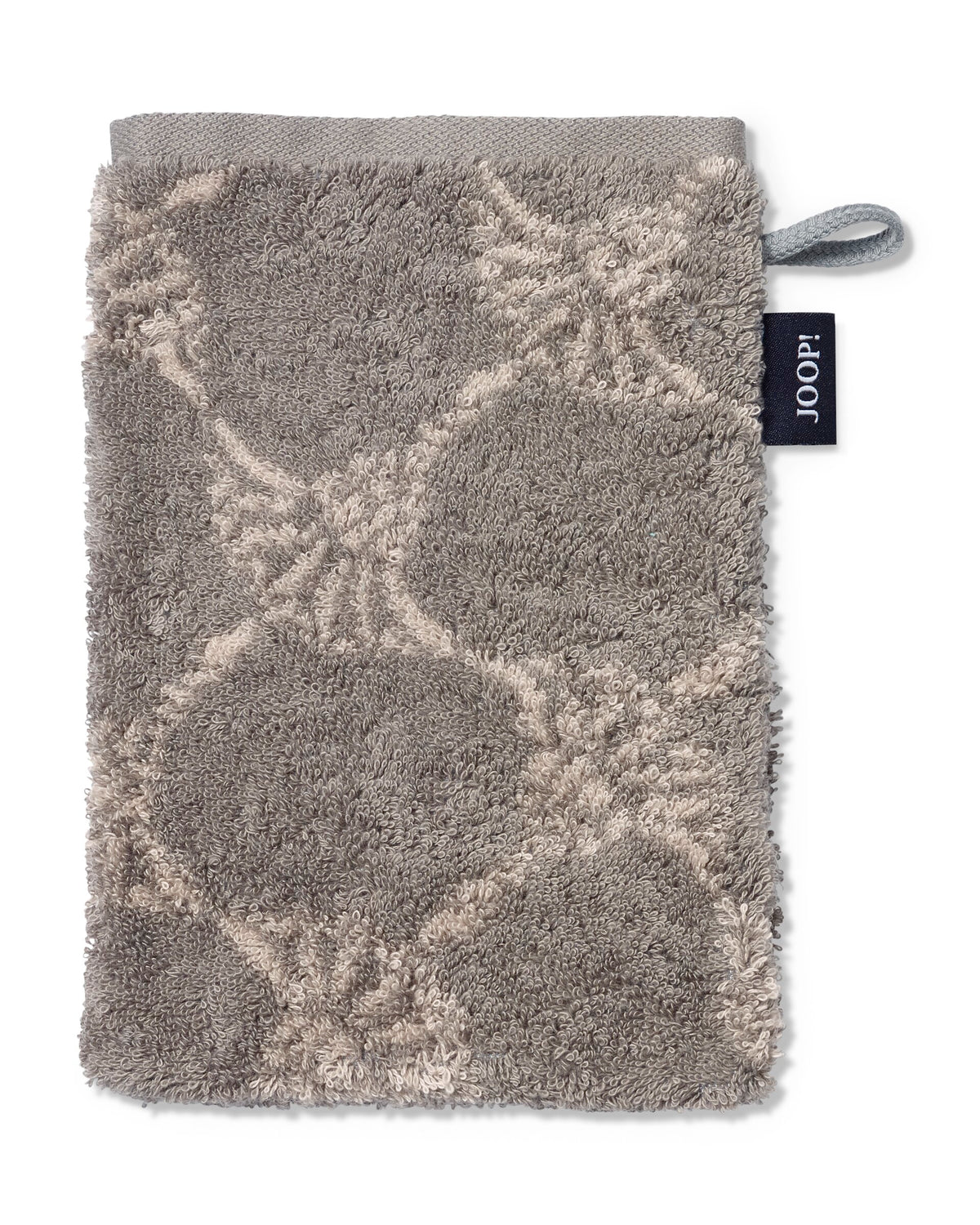 JOOP! CLASSIC CORNFLOWER Waschhandschuh 3er-Set 16x22 cm, Graphit