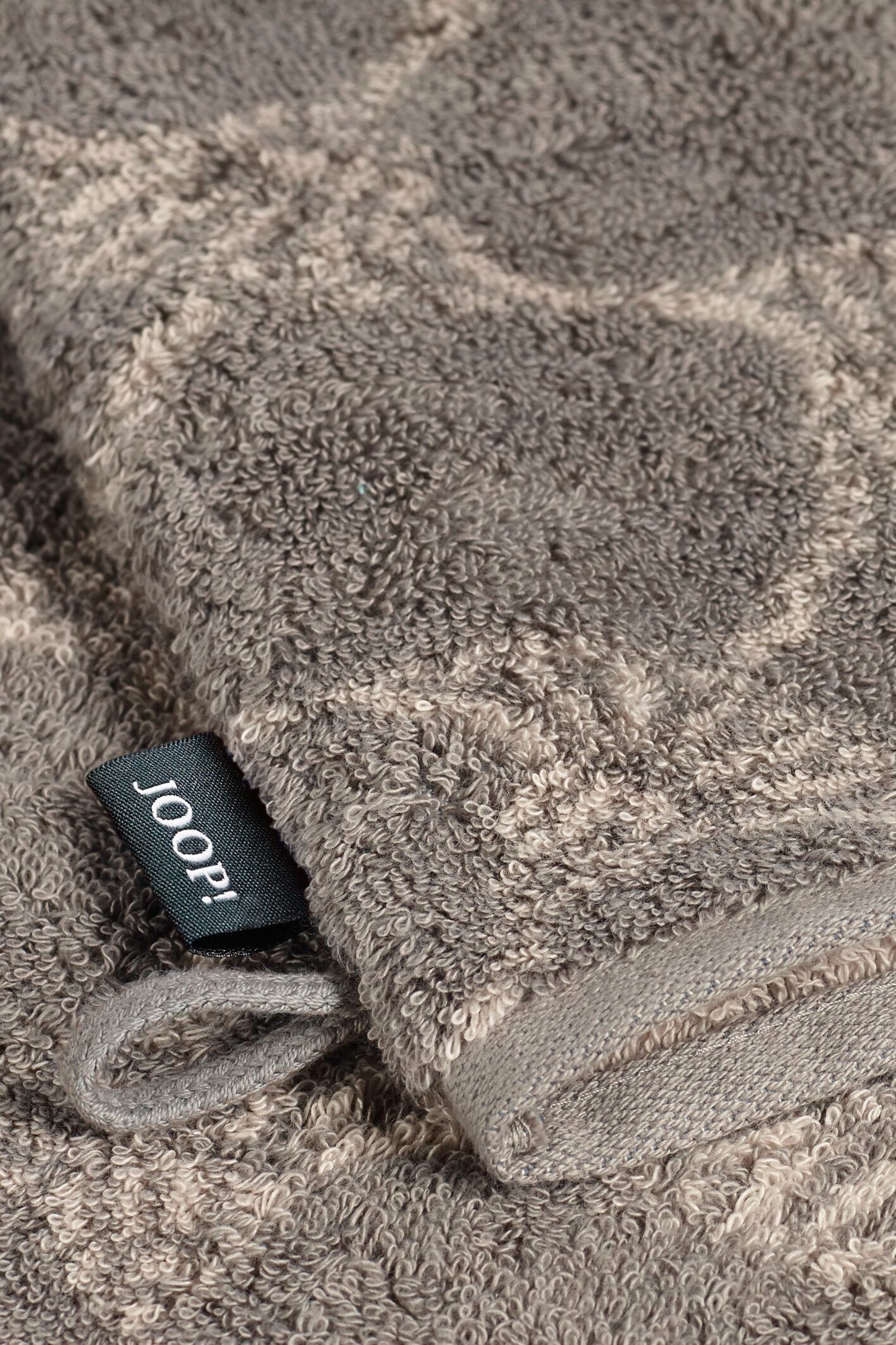 JOOP! CLASSIC CORNFLOWER Waschhandschuh 3er-Set 16x22 cm, Graphit