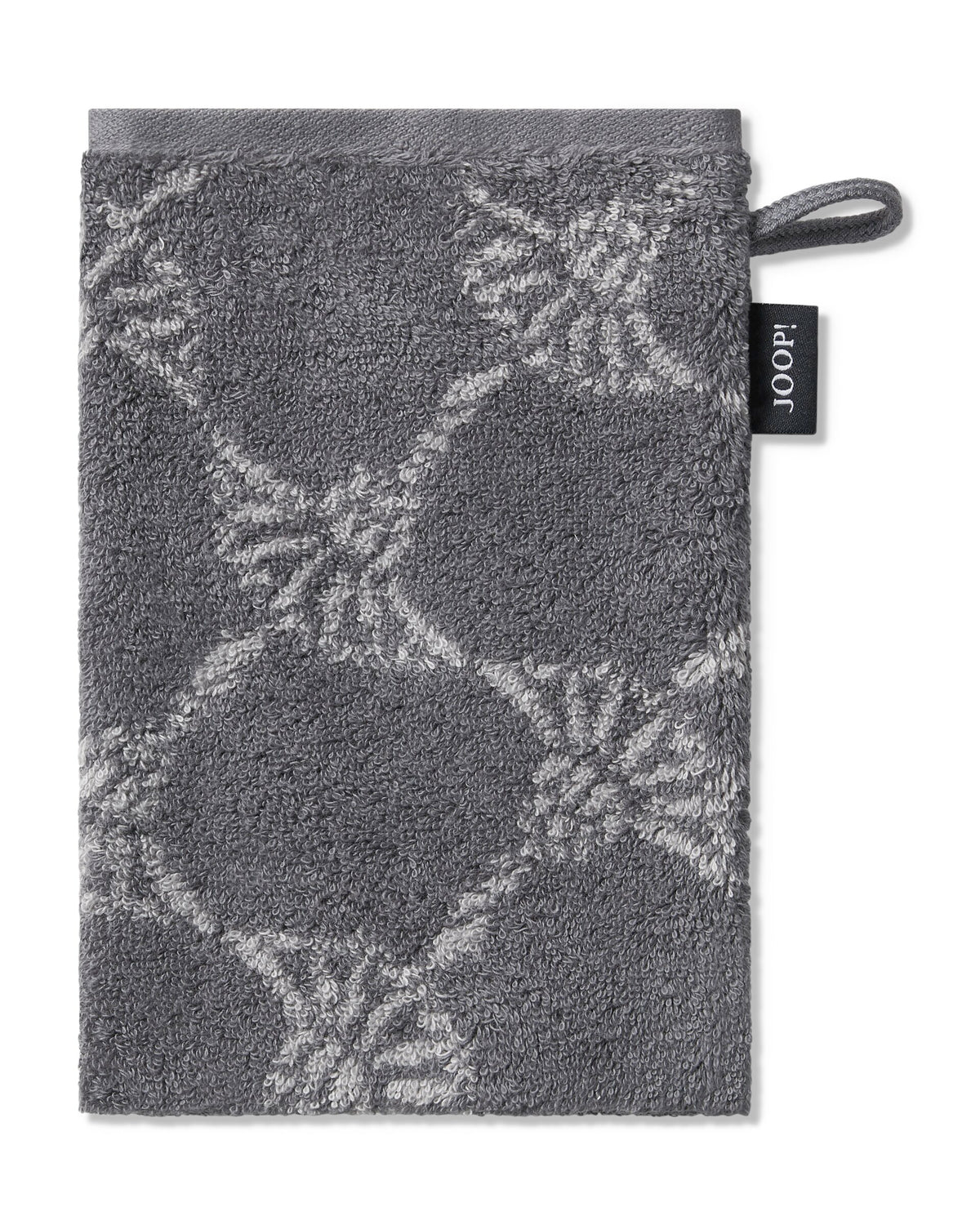 JOOP! CLASSIC CORNFLOWER Waschhandschuh 3er-Set 16x22 cm, Anthrazit