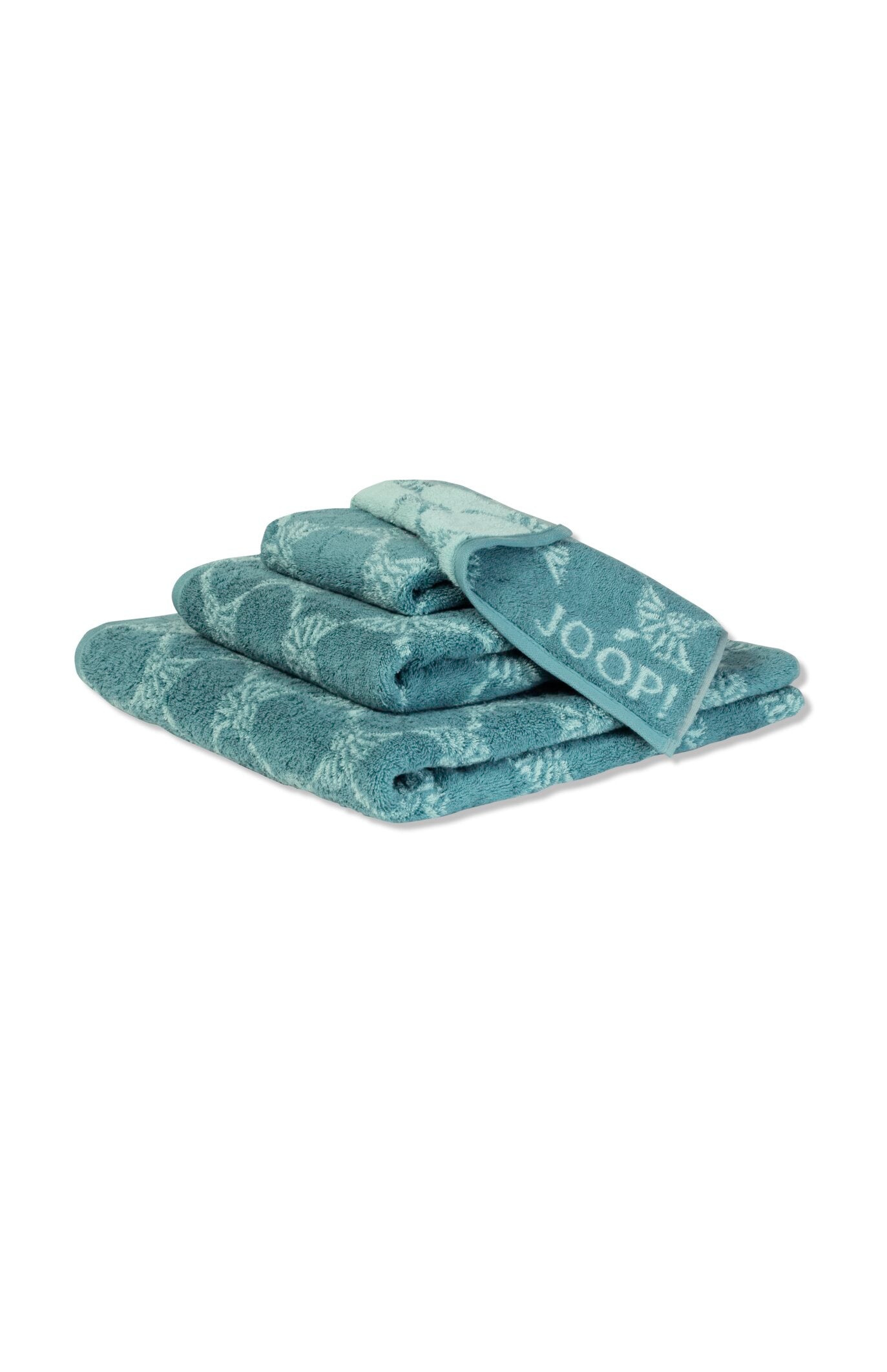 JOOP! CLASSIC CORNFLOWER Seifentuch 3er-Set 30x30 cm, Jade