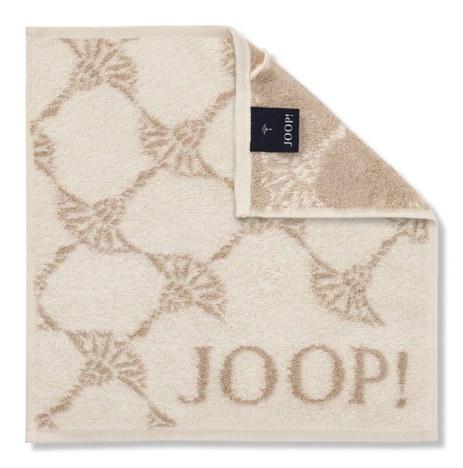 JOOP! CLASSIC CORNFLOWER Seifentuch 3er-Set 30x30 cm, Creme