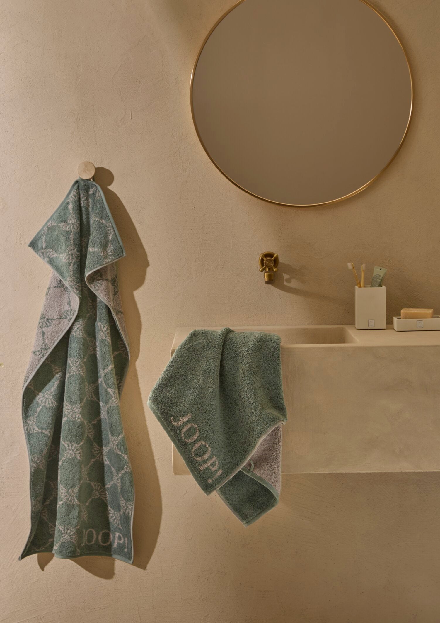 JOOP! CLASSIC CORNFLOWER Seifentuch-Set 30x30 cm, Pinie