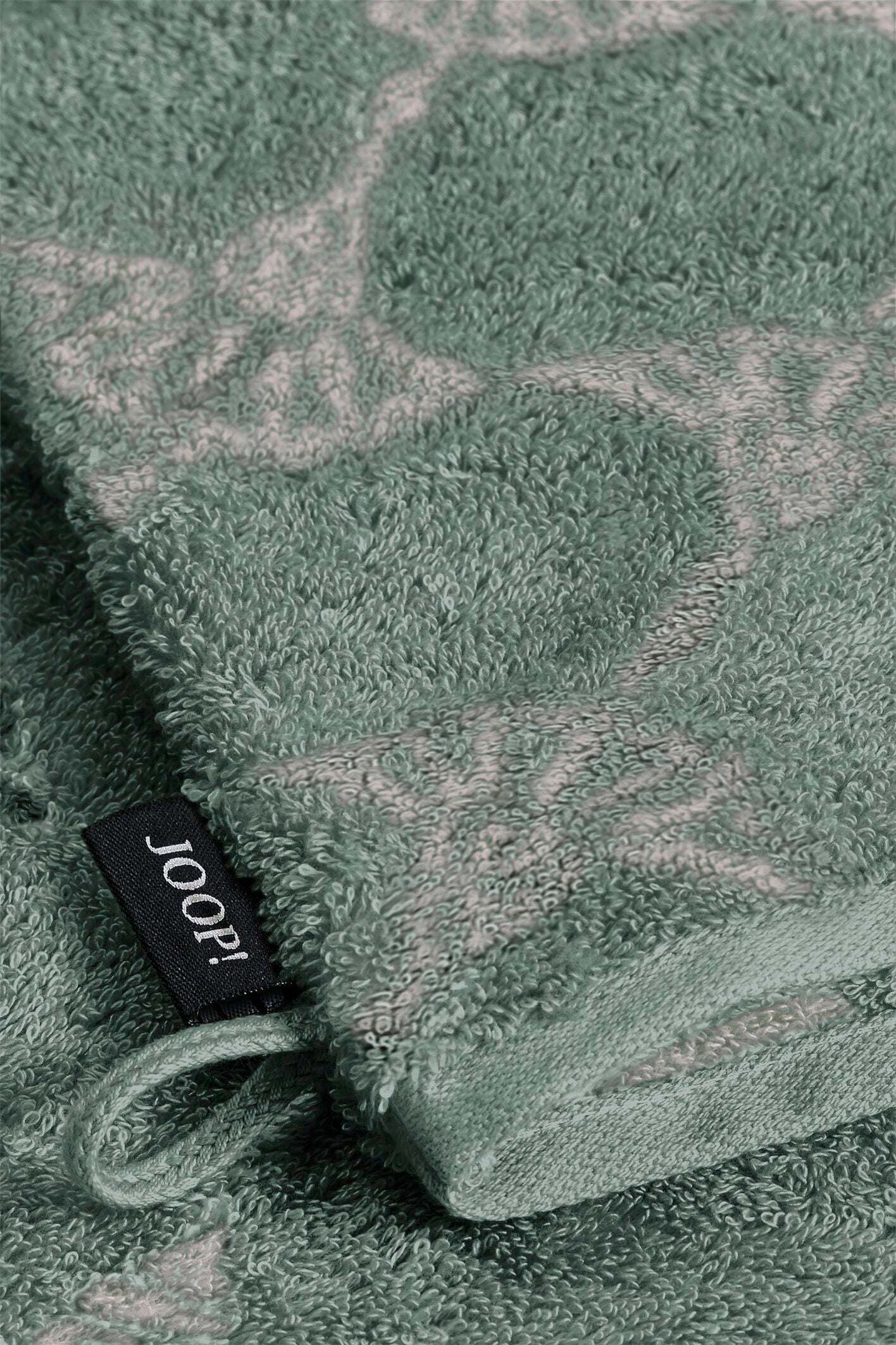 JOOP! CLASSIC CORNFLOWER Waschhandschuh-Set 16x22 cm, Pinie