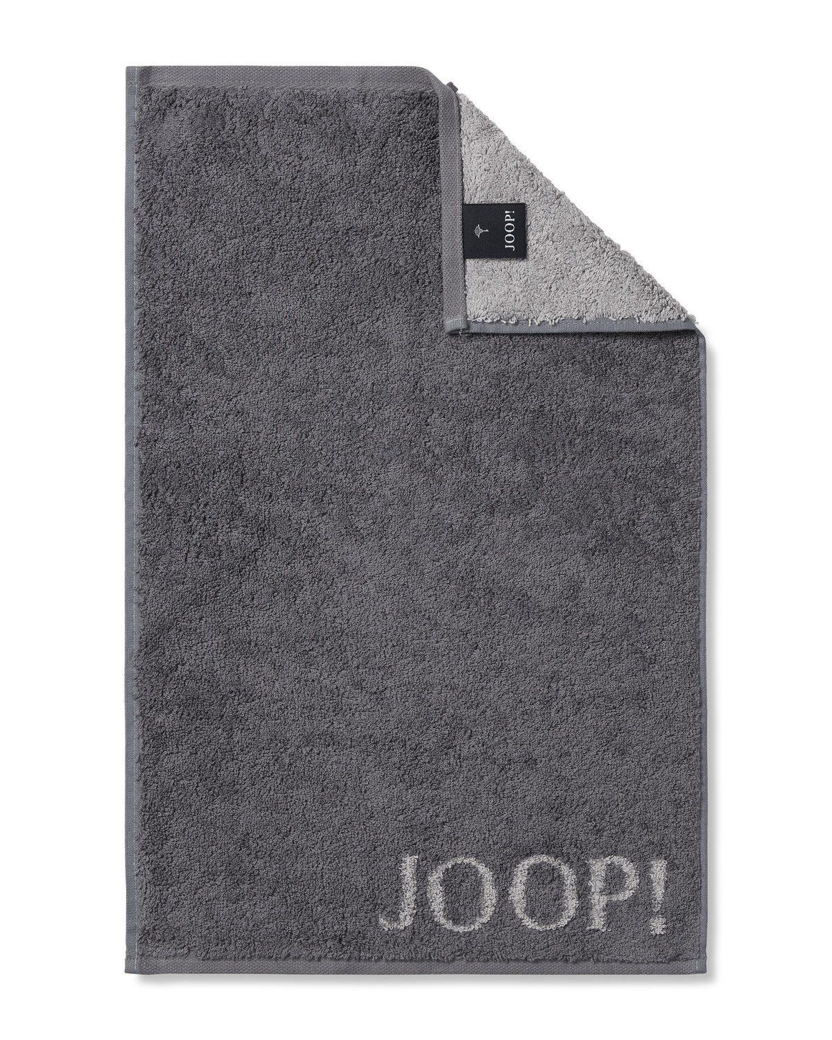 JOOP! CLASSIC DOUBLEFACE Gästetuch 3er-Set 30x50 cm, Anthrazit