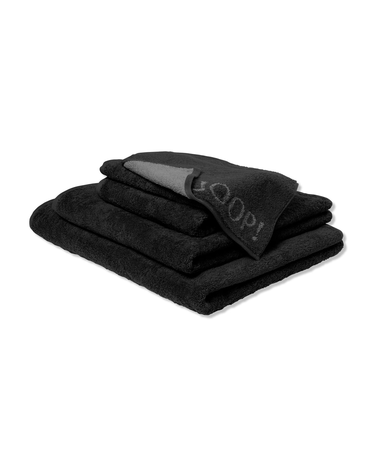 JOOP! CLASSIC DOUBLEFACE Saunatuch 80x200 cm, Schwarz