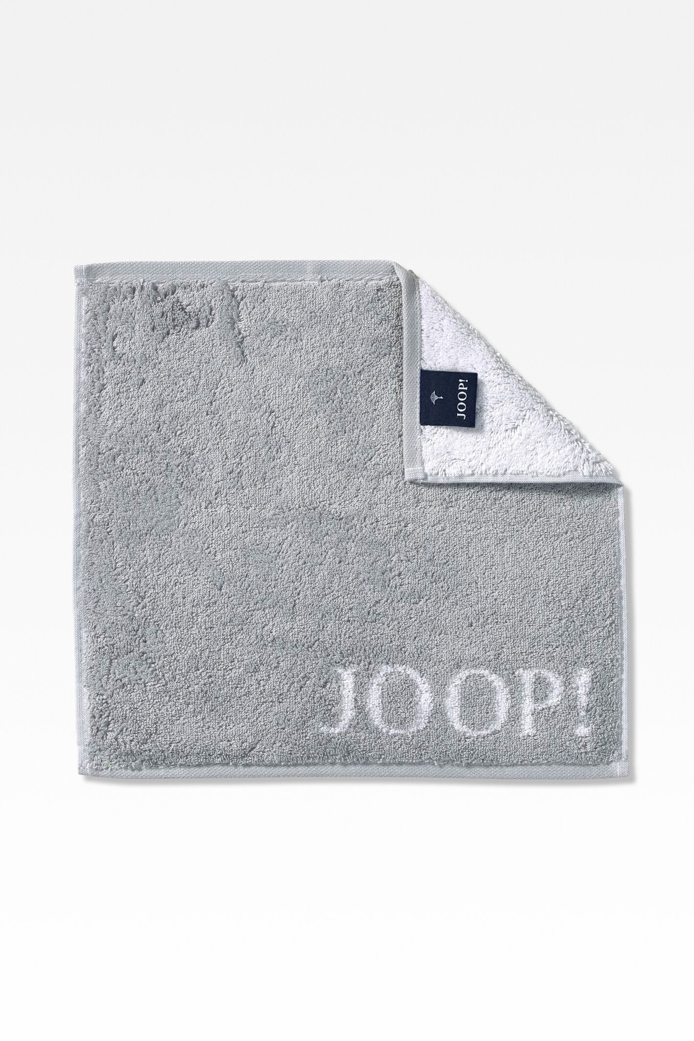 JOOP! CLASSIC DOUBLEFACE Seifentuch 3er-Set 30x30 cm, Silber