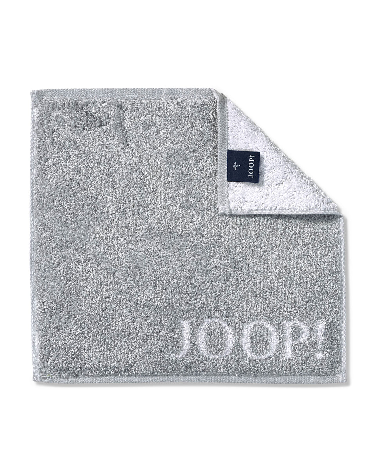 JOOP! CLASSIC DOUBLEFACE Seifentuch 3er-Set 30x30 cm, Silber
