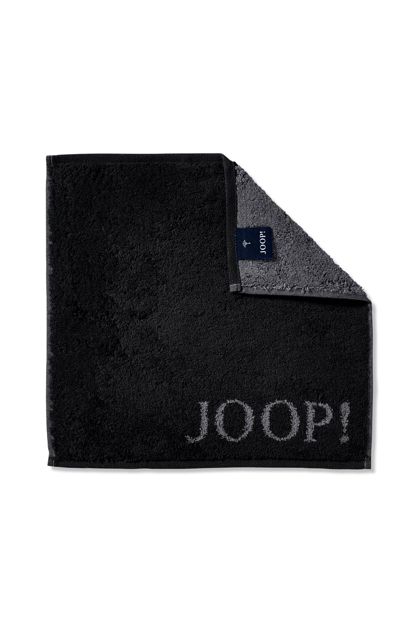 JOOP! CLASSIC DOUBLEFACE Seifentuch 3er-Set 30x30 cm, Schwarz