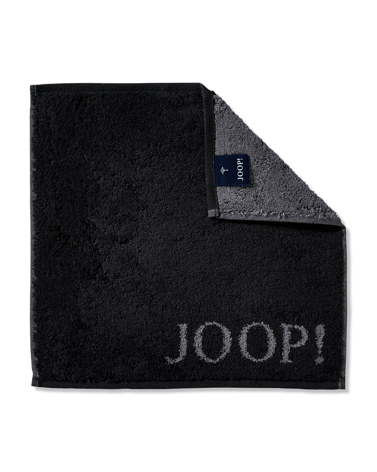 JOOP! CLASSIC DOUBLEFACE Seifentuch 3er-Set 30x30 cm, Schwarz