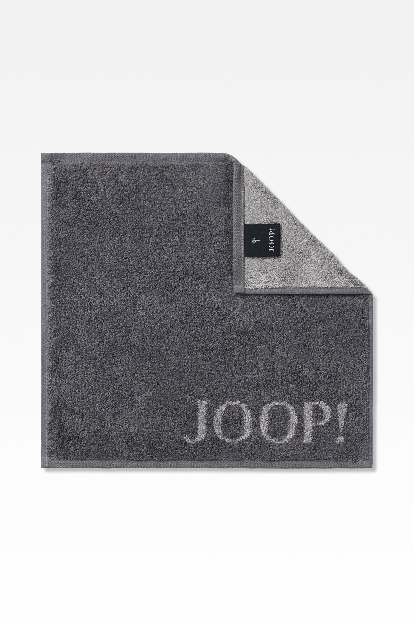 JOOP! CLASSIC DOUBLEFACE Seifentuch 3er-Set 30x30 cm, Anthrazit