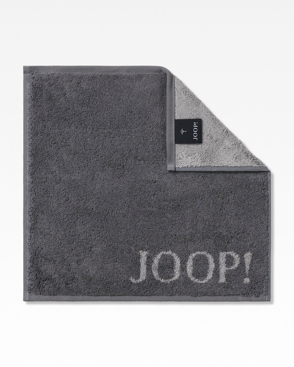 JOOP! CLASSIC DOUBLEFACE Seifentuch 3er-Set 30x30 cm, Anthrazit