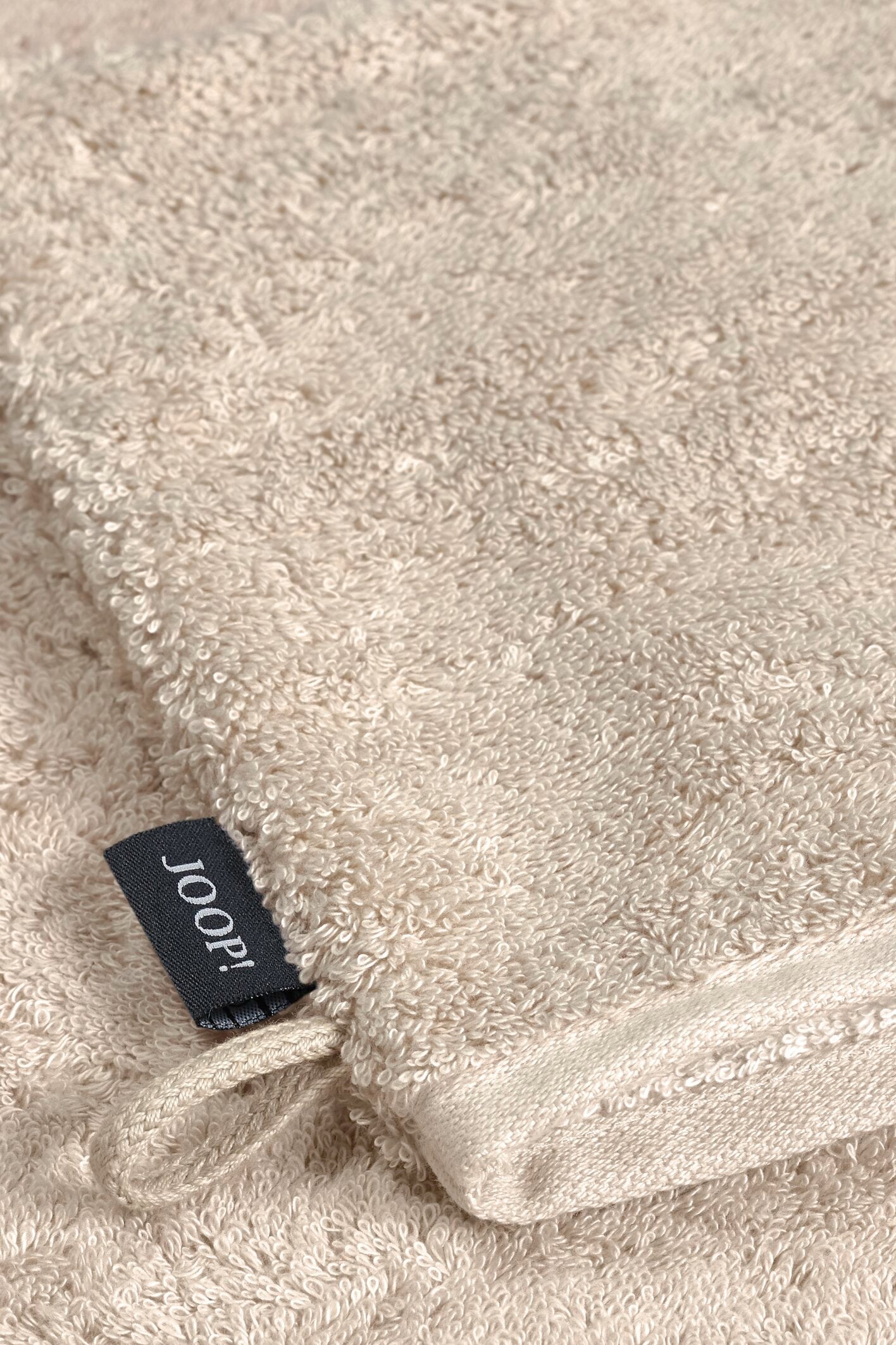 JOOP! CLASSIC DOUBLEFACE Waschhandschuh 3er-Set 16x22 cm, Sand