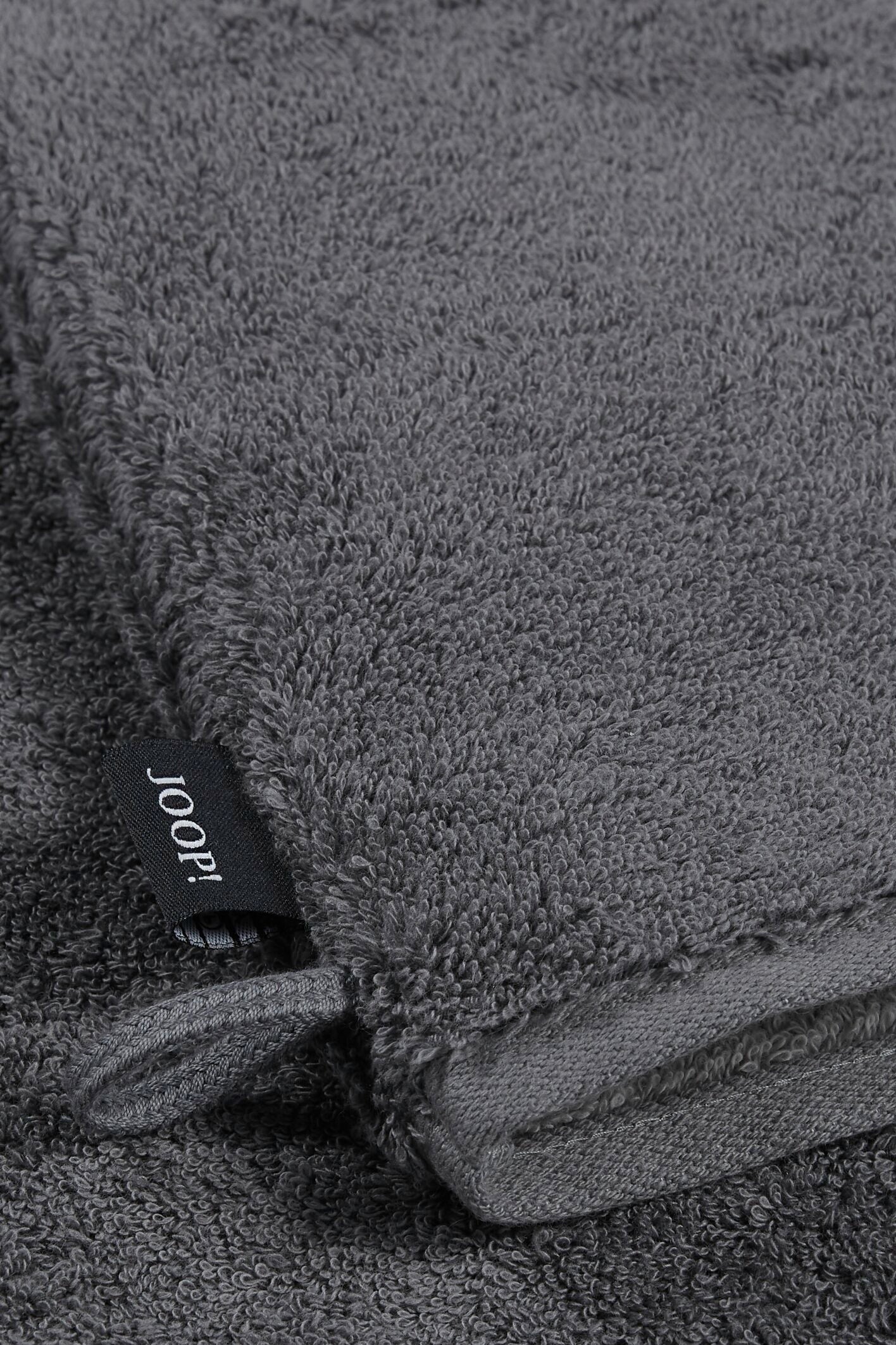 JOOP! CLASSIC DOUBLEFACE Waschhandschuh 3er-Set 16x22 cm, Anthrazit