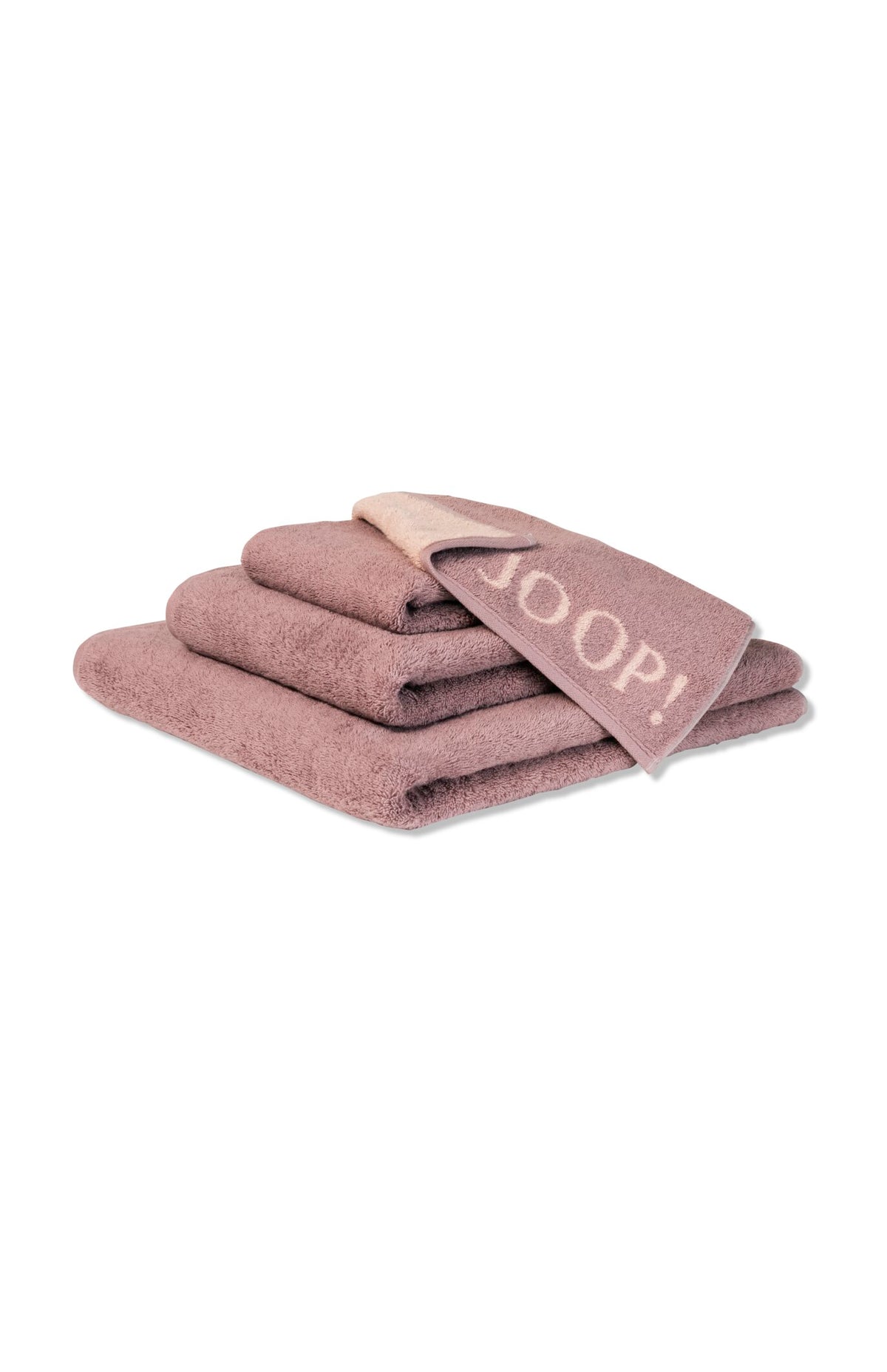 JOOP! CLASSIC DOUBLEFACE Waschhandschuh 3er-Set 16x22 cm, Rose