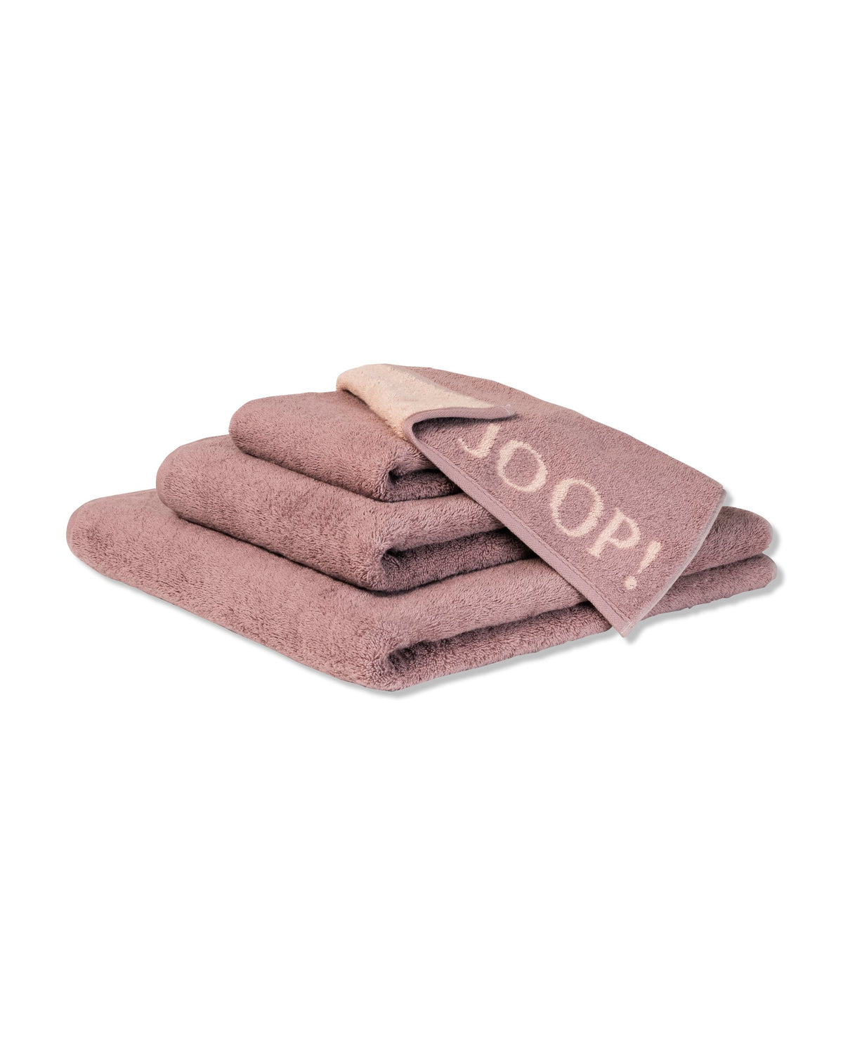 JOOP! CLASSIC DOUBLEFACE Waschhandschuh 3er-Set 16x22 cm, Rose