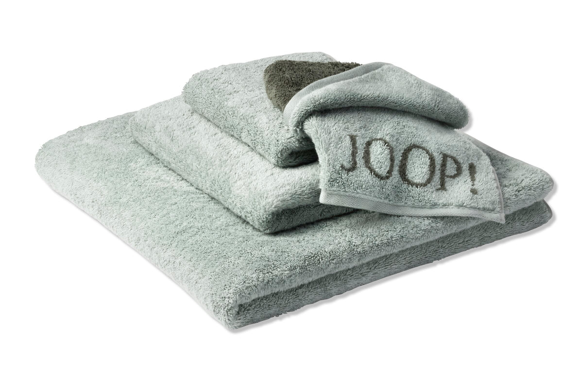 JOOP! CLASSIC DOUBLEFACE Waschhandschuh 3er-Set 16x22 cm, Salbei