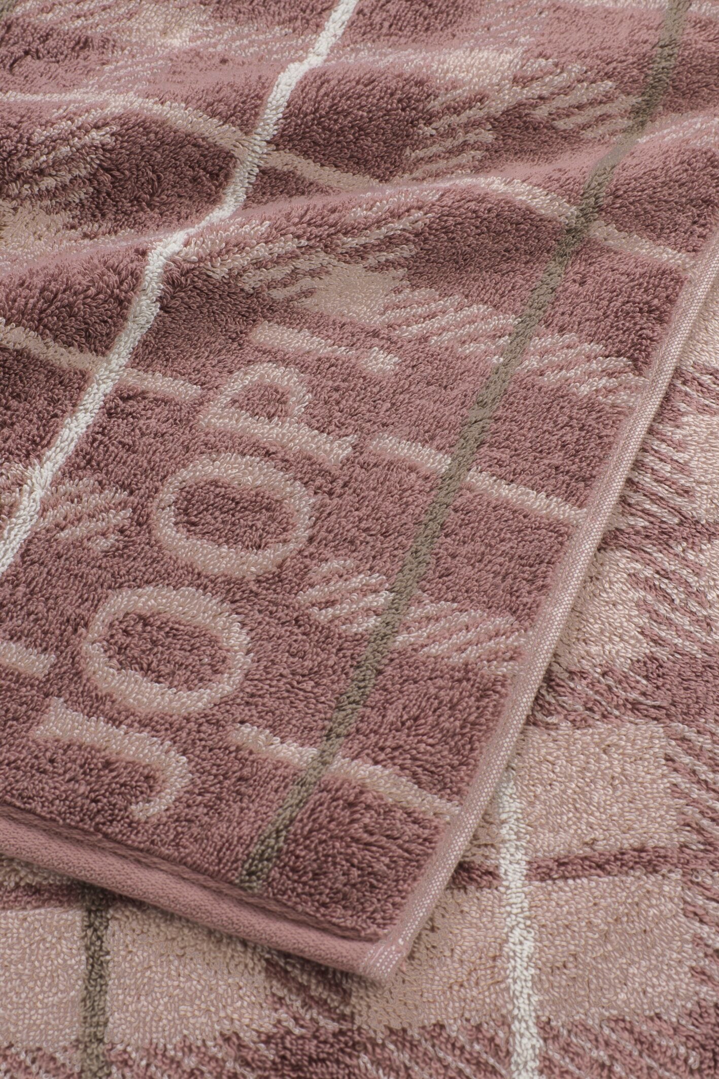 JOOP! CONTOUR CHECKED Duschtuch 80x150 cm, Mauve