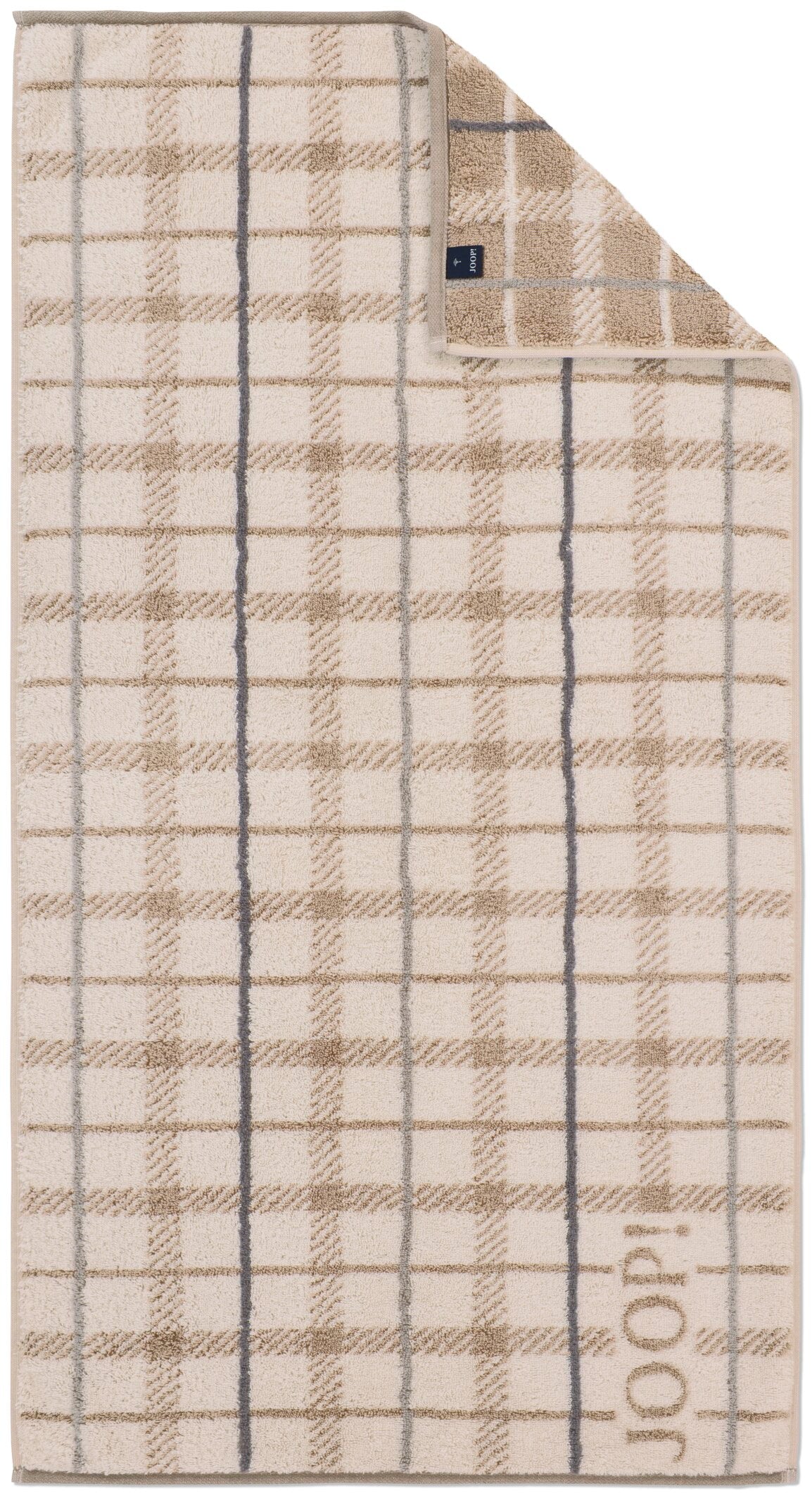 JOOP! CONTOUR CHECKED Duschtuch 80x150 cm, Creme