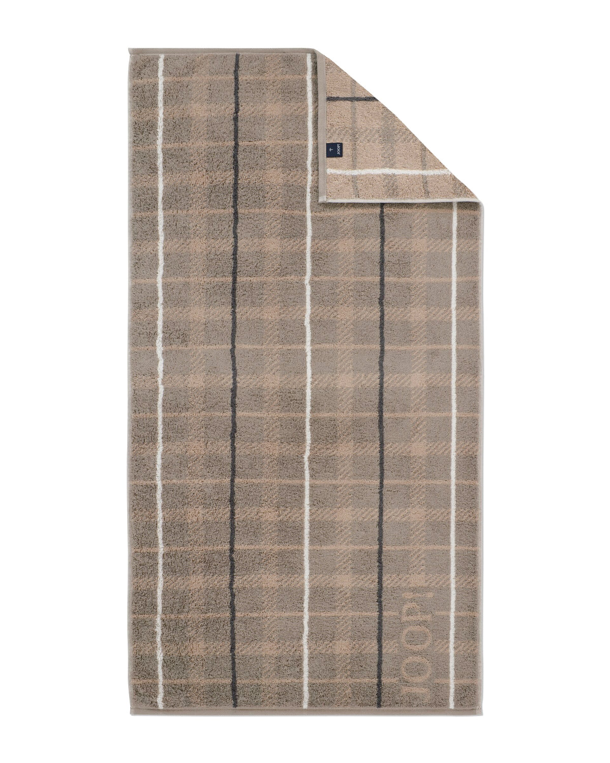 JOOP! CONTOUR CHECKED Duschtuch 80x150 cm, Taupe