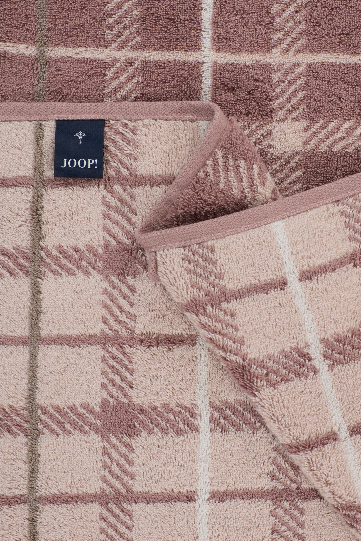 JOOP! CONTOUR CHECKED Handtuch-Set 50x100 cm, Mauve