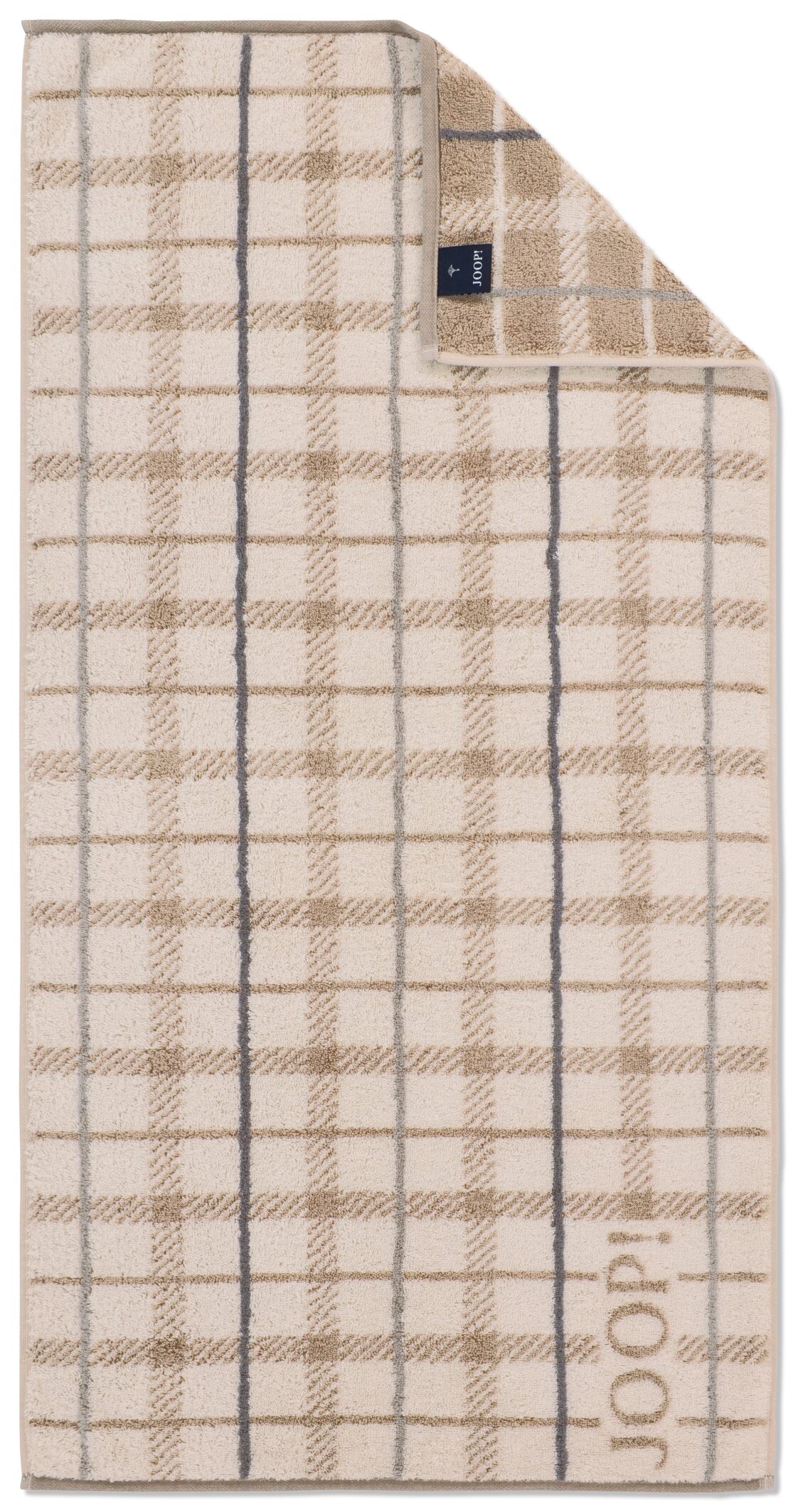 JOOP! CONTOUR CHECKED Handtuch-Set 50x100 cm, Creme