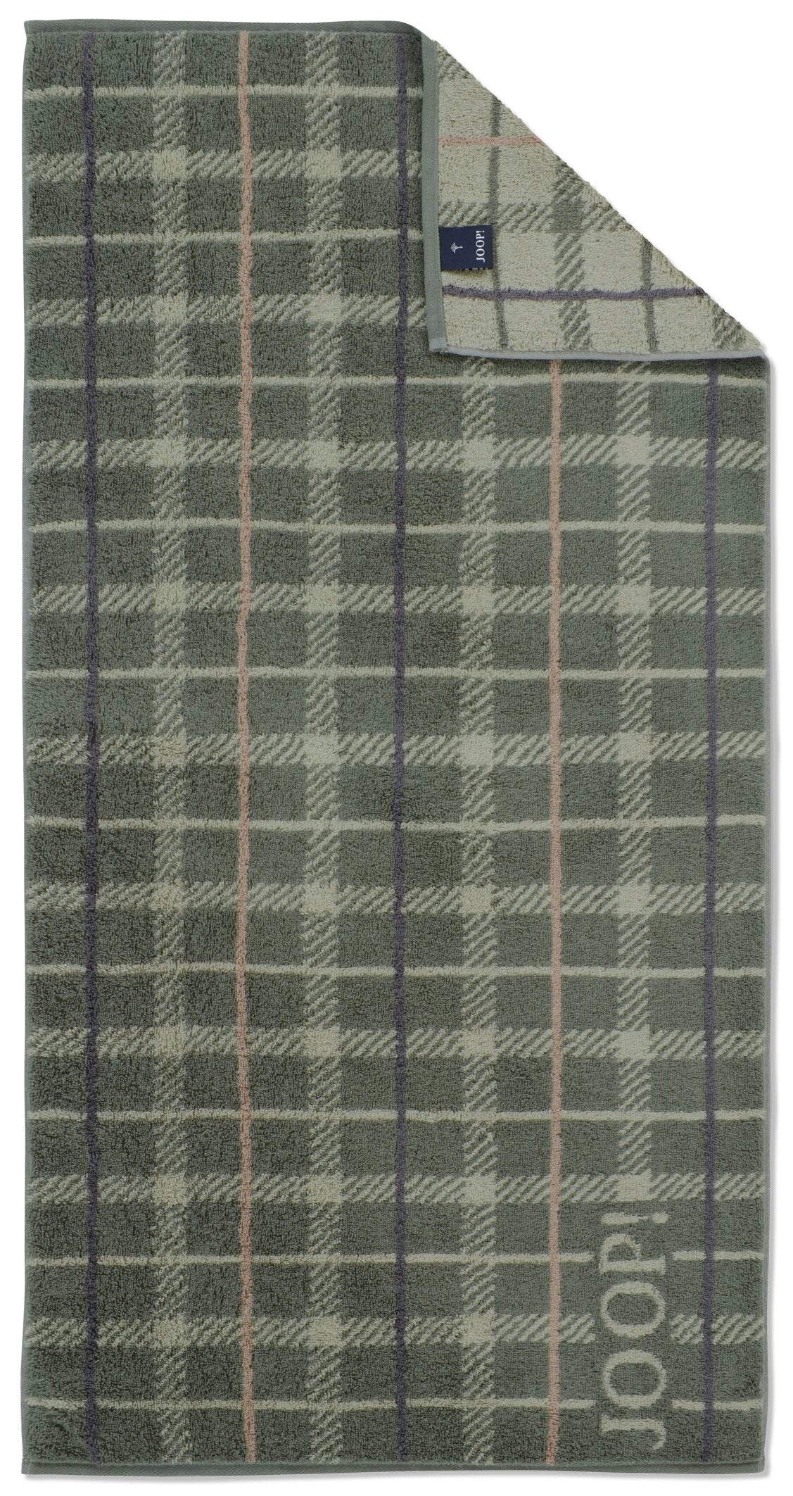JOOP! CONTOUR CHECKED Handtuch-Set 50x100 cm, Oliv