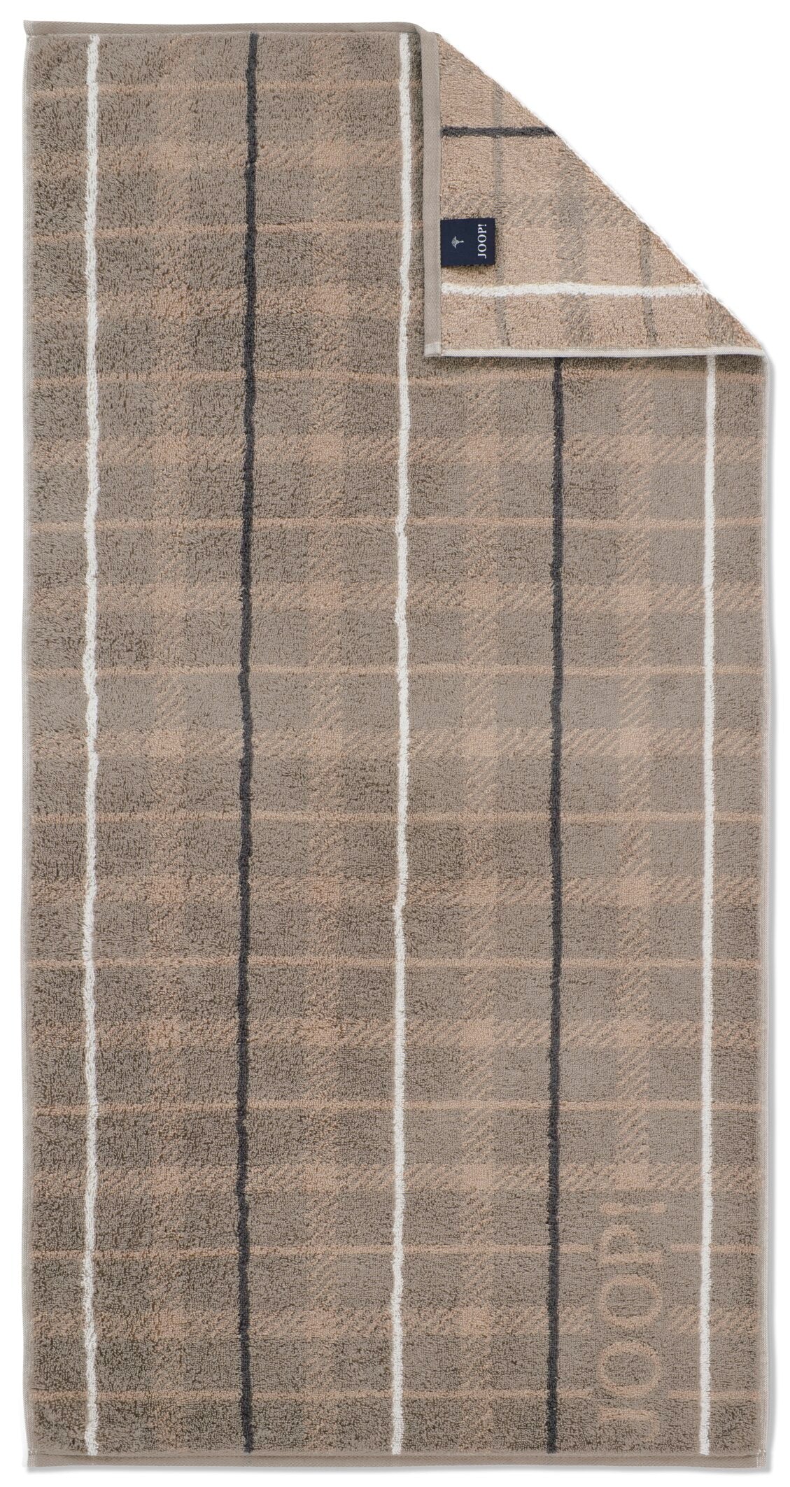 JOOP! CONTOUR CHECKED Handtuch-Set 50x100 cm, Taupe