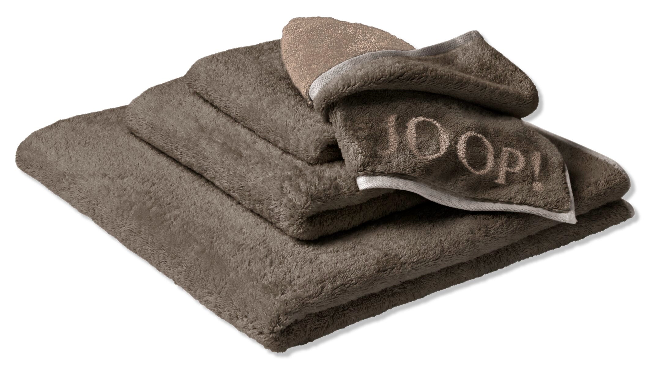 JOOP! CONTOUR DOUBLEFACE Handtuch-Set 50x100 cm, Taupe