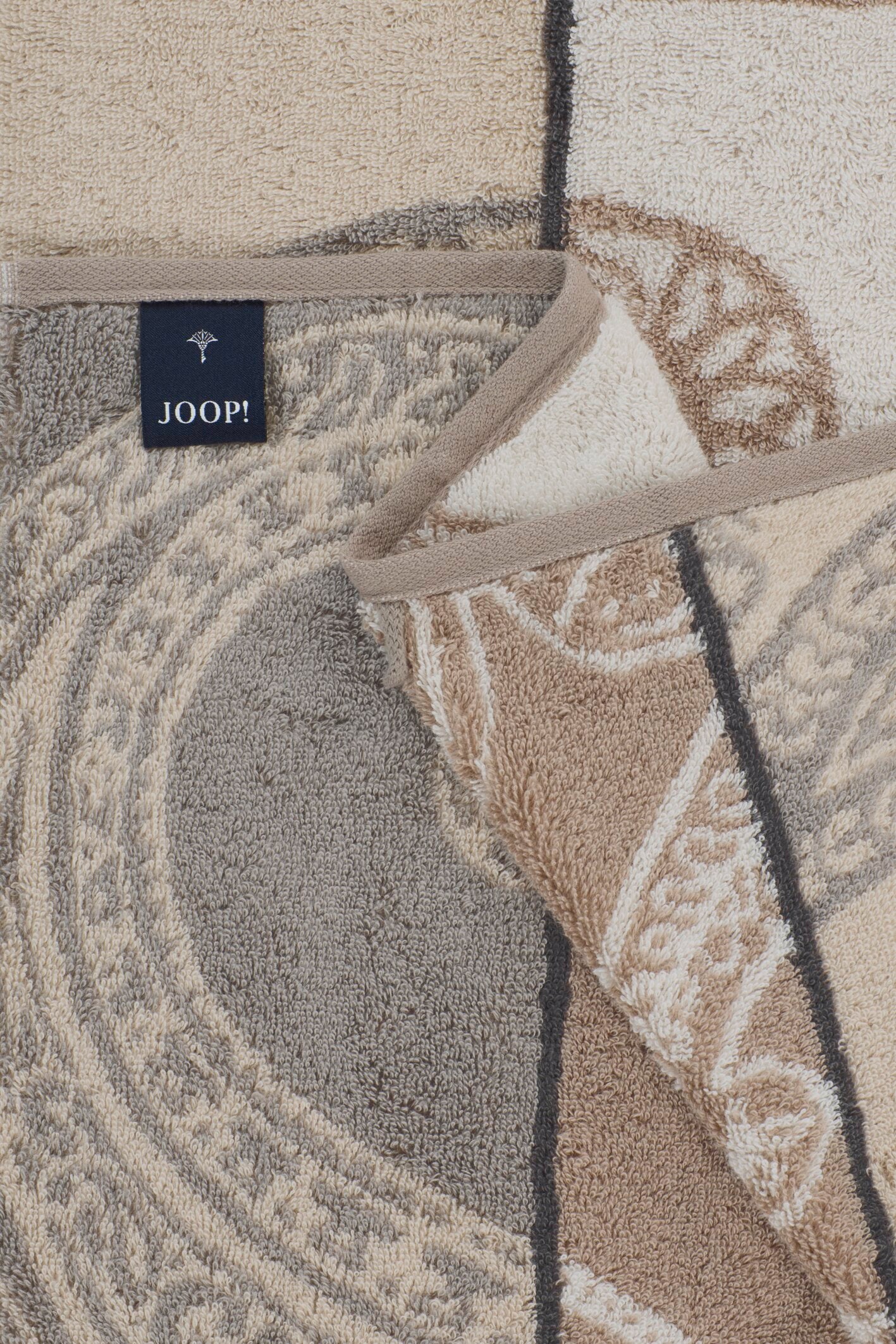 JOOP! CONTOUR PAISLEY Duschtuch 80x150 cm, Creme