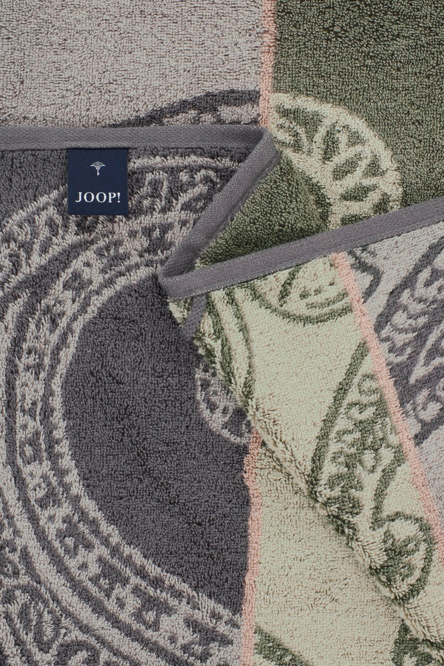 JOOP! CONTOUR PAISLEY Handtuch-Set 50x100 cm, Oliv