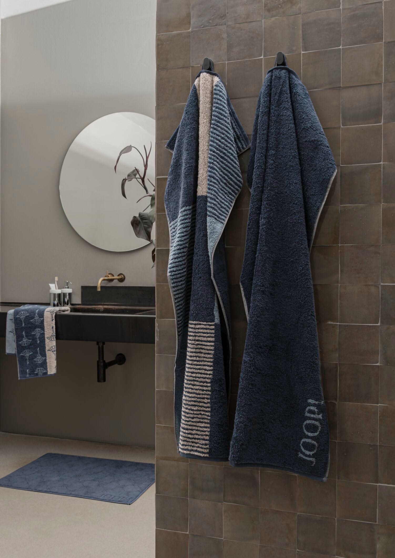 JOOP! DIVIDED DOUBLEFACE Seifentuch-Set 30x30 cm, Aqua