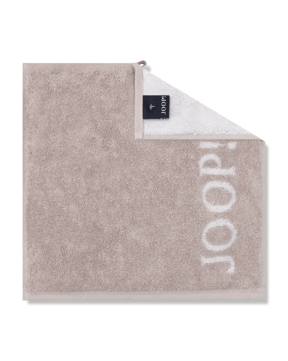 JOOP! DIVIDED DOUBLEFACE Seifentuch-Set 30x30 cm, Natur