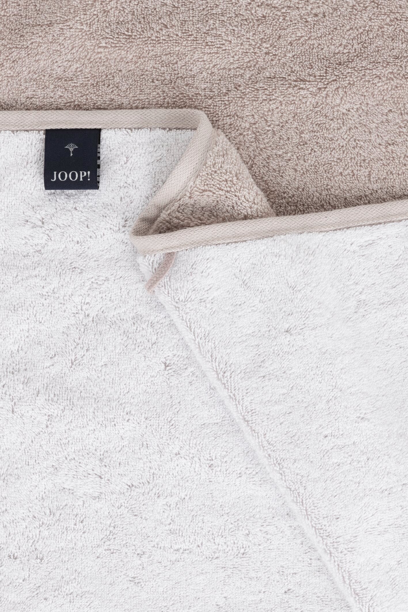 JOOP! DIVIDED DOUBLEFACE Seifentuch-Set 30x30 cm, Natur