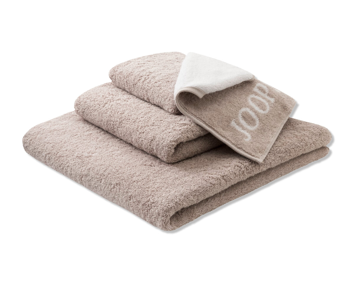 JOOP! DIVIDED DOUBLEFACE Seifentuch-Set 30x30 cm, Natur