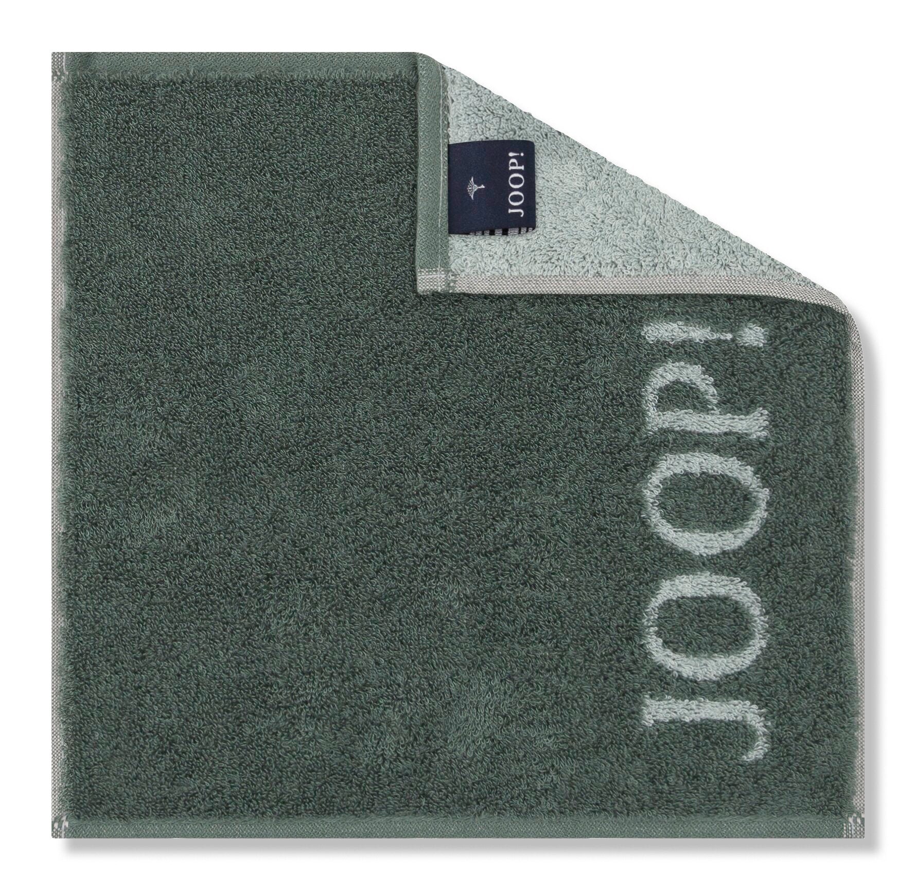 JOOP! DIVIDED DOUBLEFACE Seifentuch-Set 30x30 cm, Salbei
