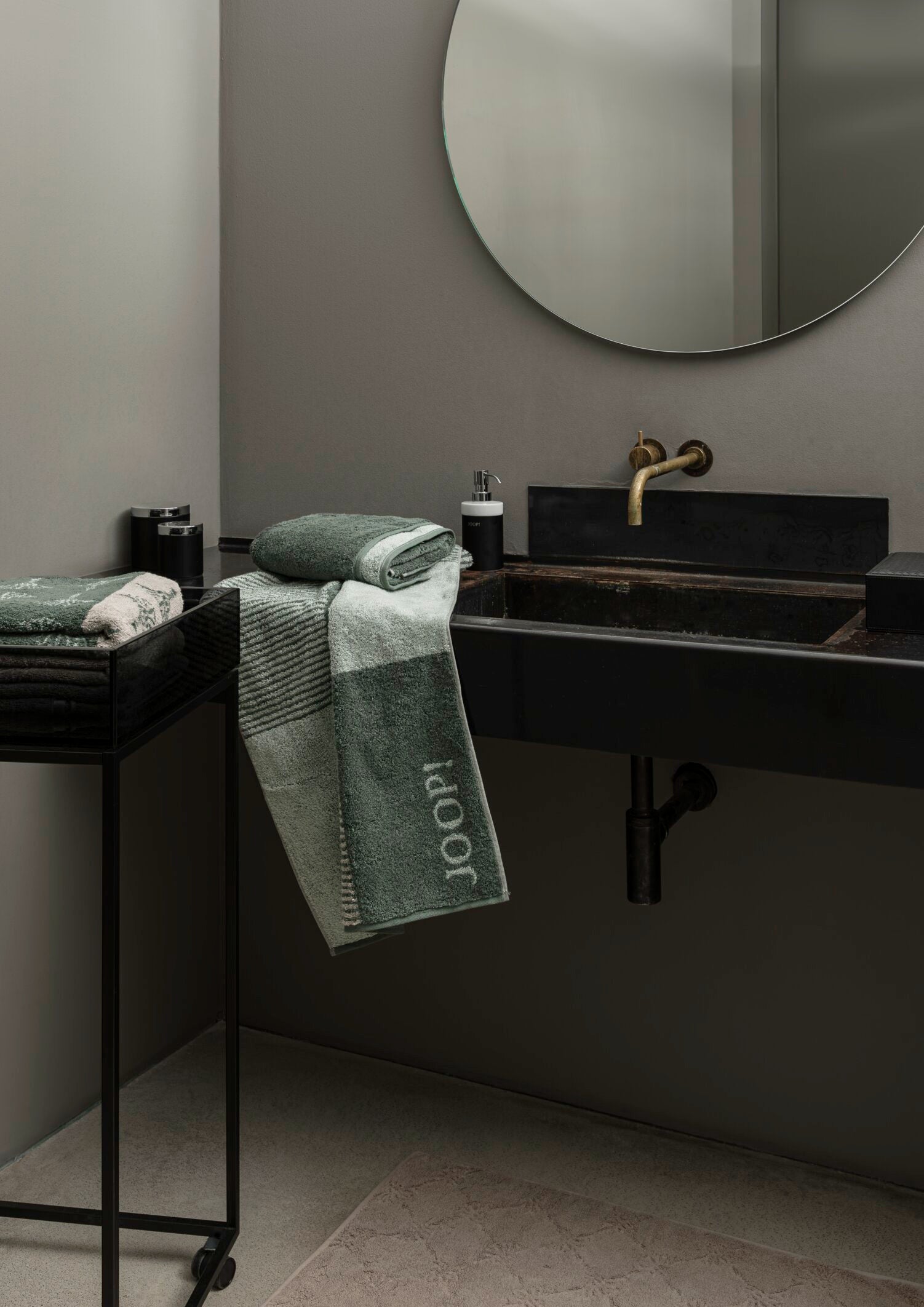 JOOP! DIVIDED DOUBLEFACE Seifentuch-Set 30x30 cm, Salbei