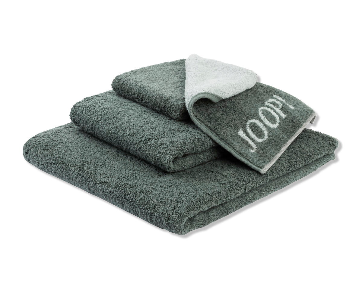 JOOP! DIVIDED DOUBLEFACE Seifentuch-Set 30x30 cm, Salbei