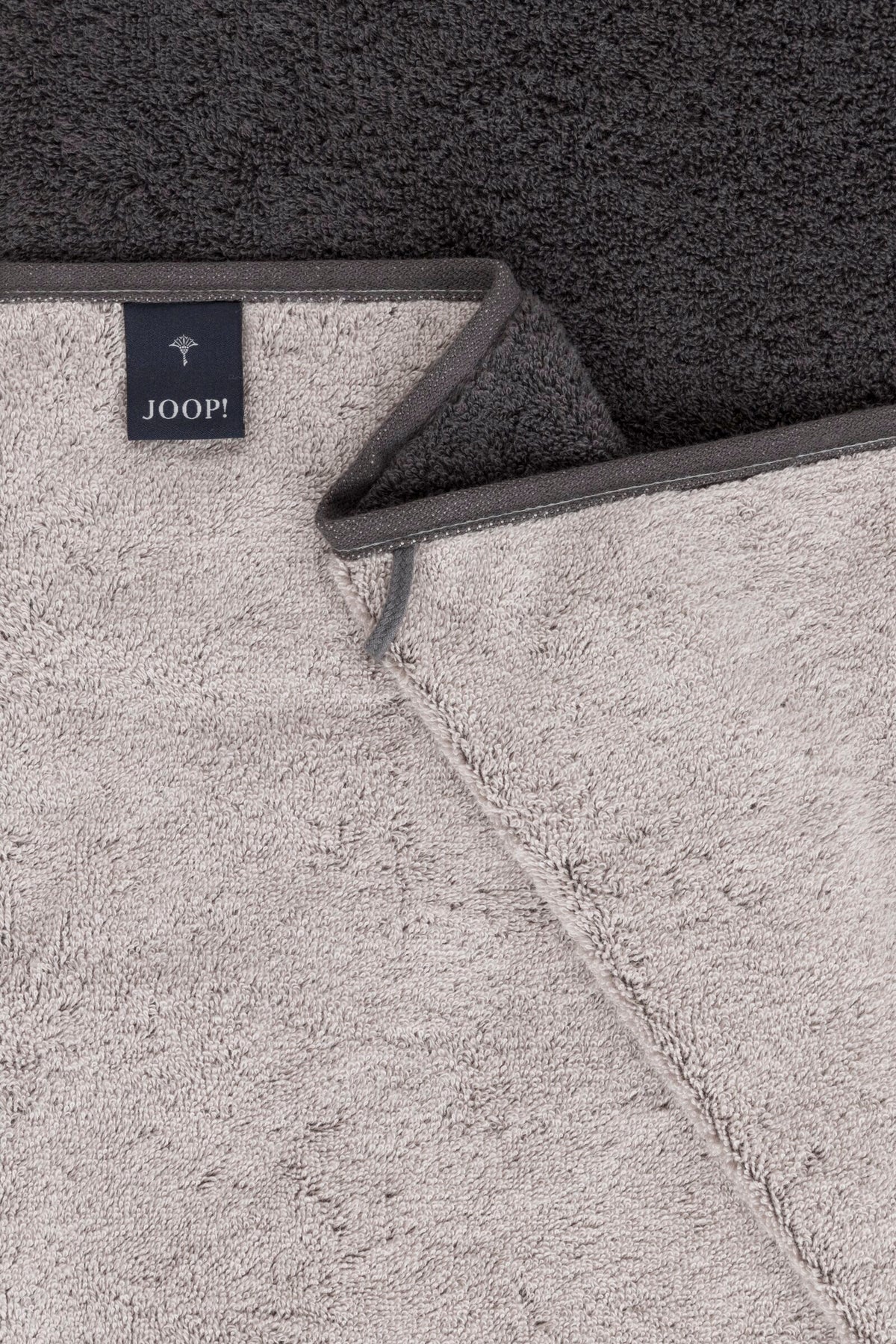 JOOP! DIVIDED DOUBLEFACE Seifentuch-Set 30x30 cm, Stein