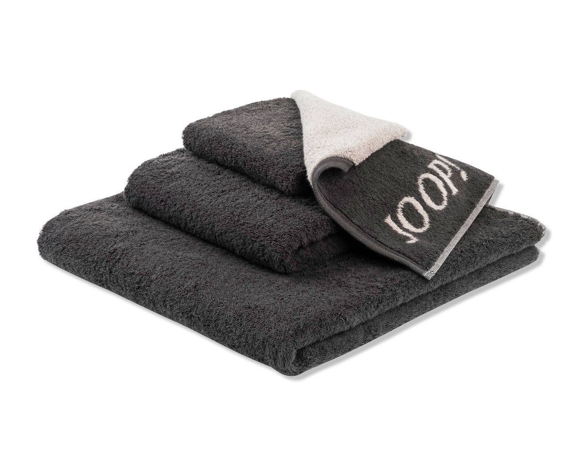 JOOP! DIVIDED DOUBLEFACE Seifentuch-Set 30x30 cm, Stein