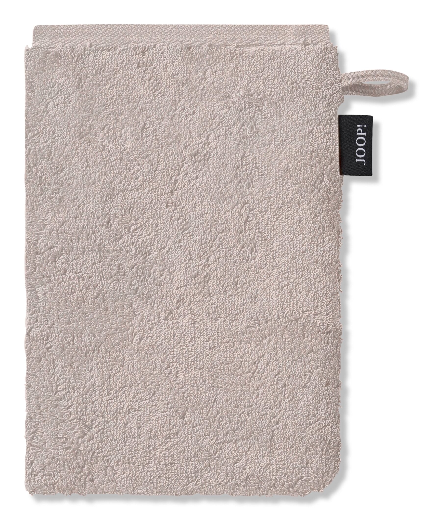 JOOP! DIVIDED DOUBLEFACE Waschhandschuh-Set 16x22 cm, Natur