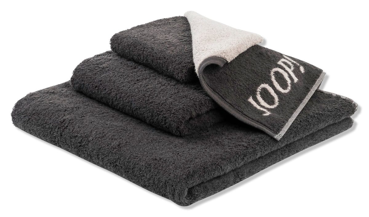 JOOP! DIVIDED DOUBLEFACE Waschhandschuh-Set 16x22 cm, Stein