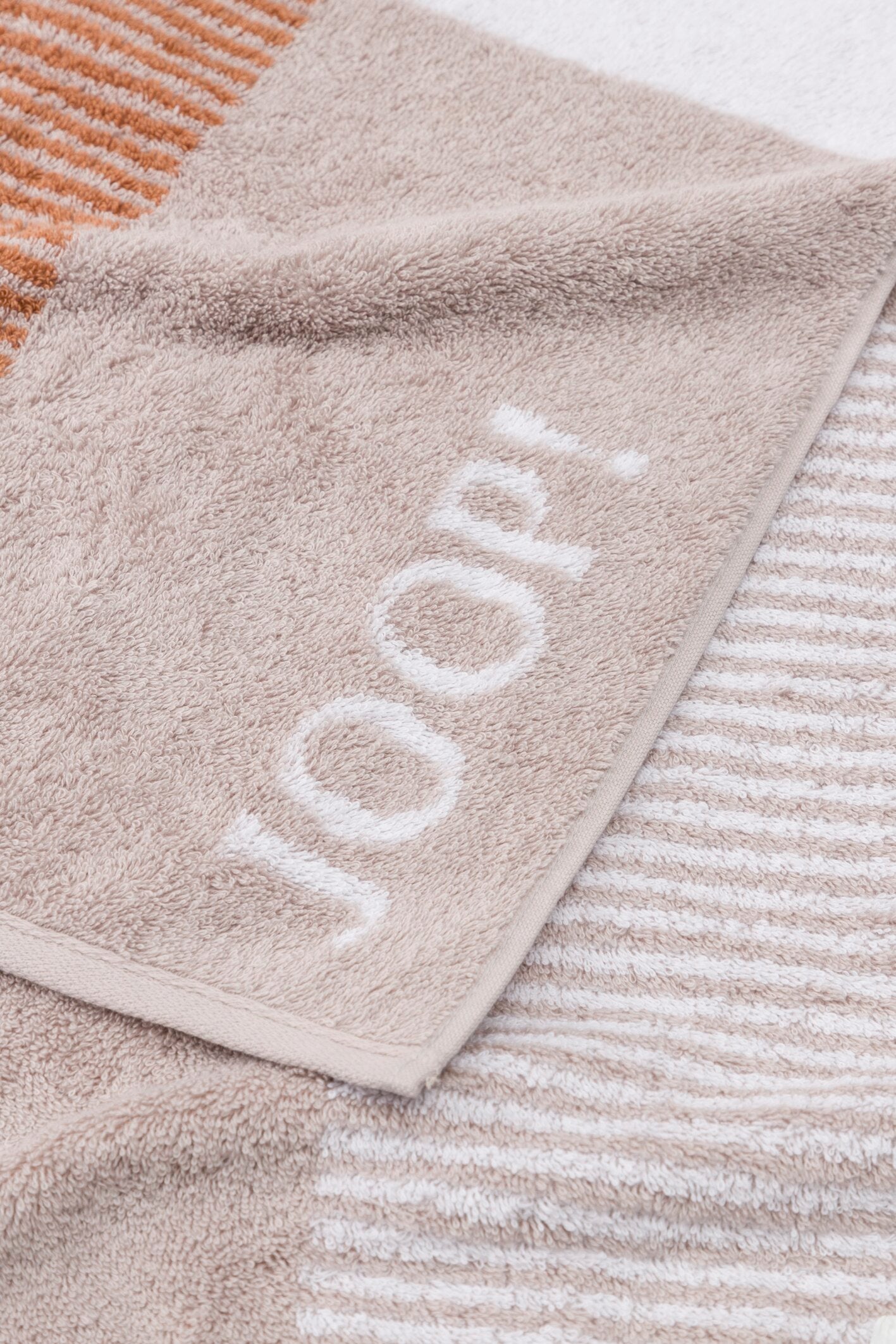 JOOP! DIVIDED SQUARES Handtuch-Set 50x100 cm, Natur