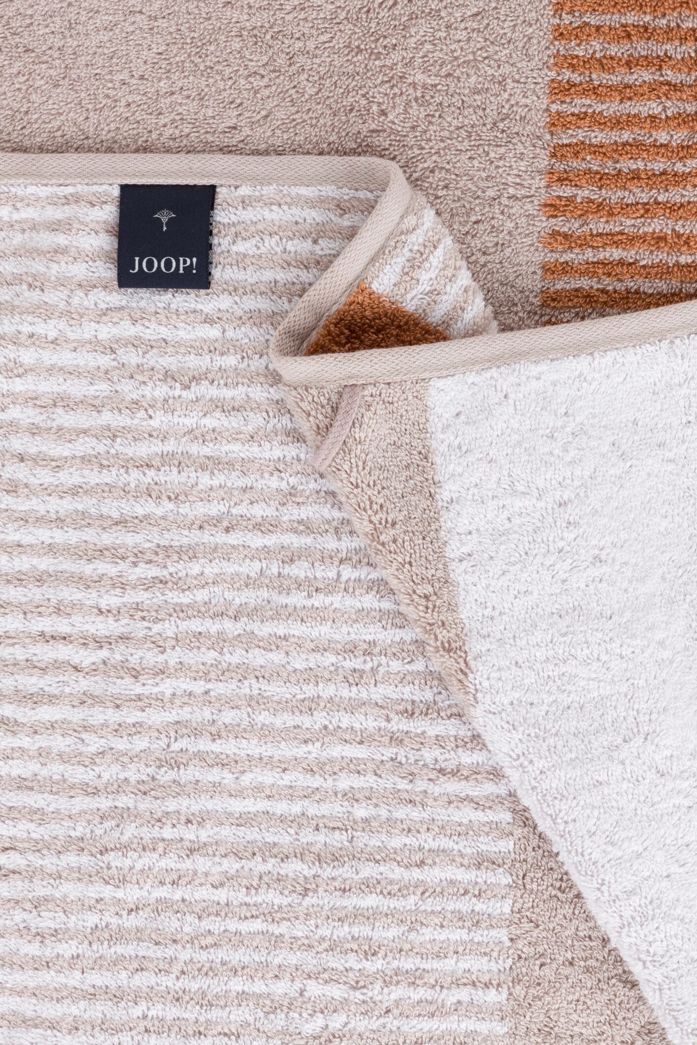 JOOP! DIVIDED SQUARES Handtuch-Set 50x100 cm, Natur