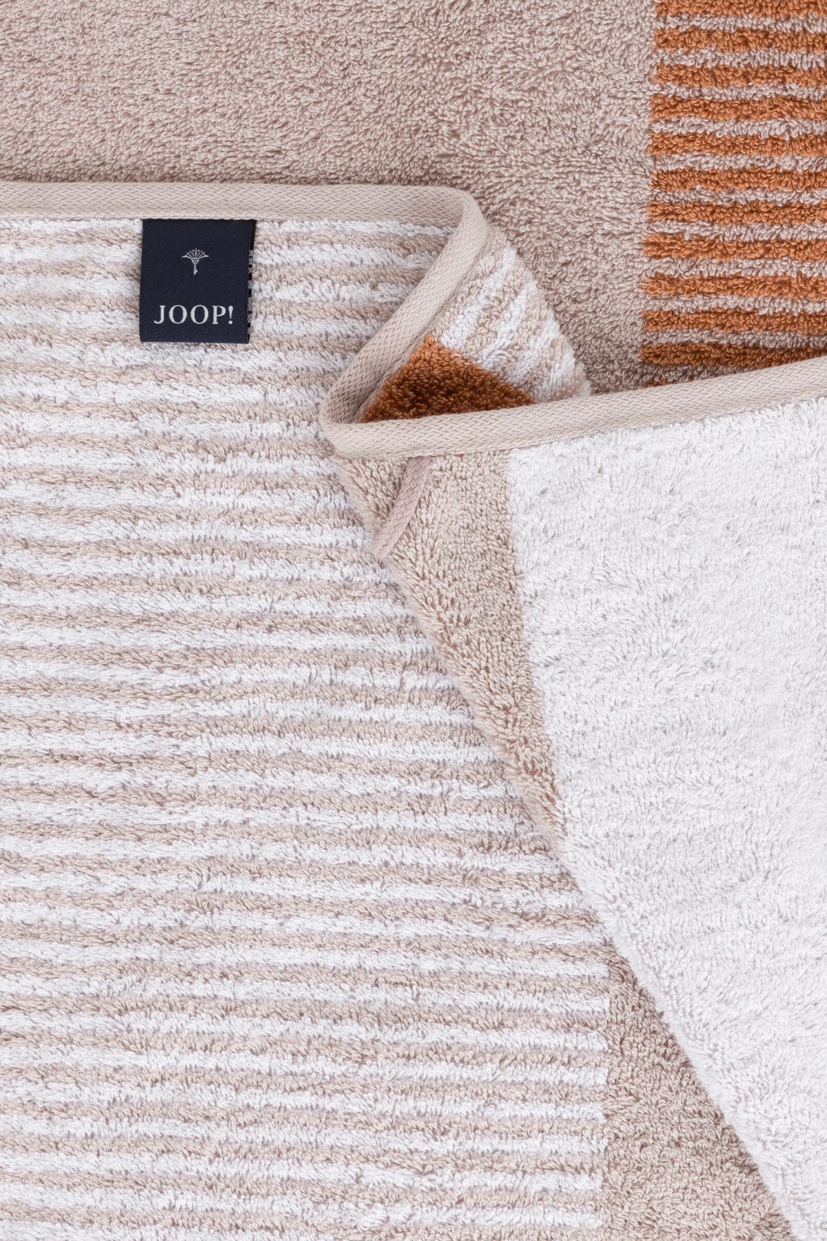 JOOP! DIVIDED SQUARES Handtuch-Set 50x100 cm, Natur