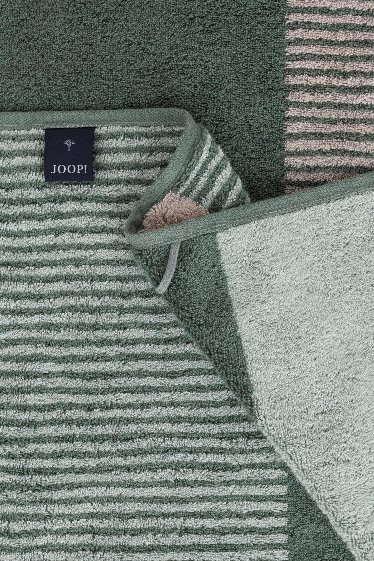 JOOP! DIVIDED SQUARES Handtuch-Set 50x100 cm, Salbei