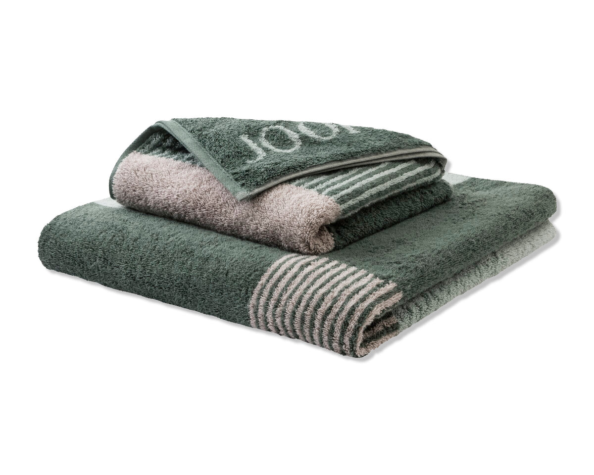 JOOP! DIVIDED SQUARES Handtuch-Set 50x100 cm, Salbei