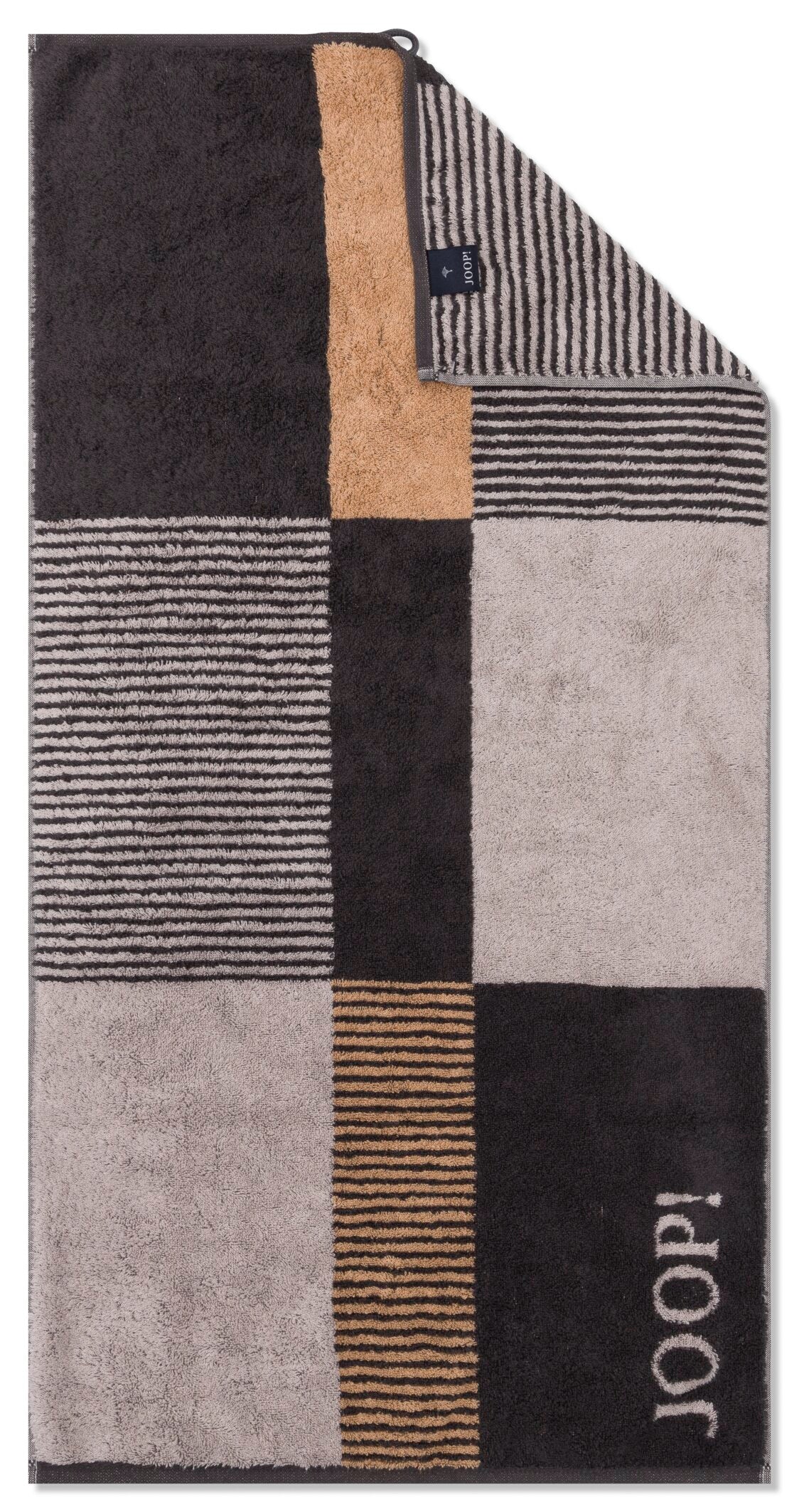 JOOP! DIVIDED SQUARES Handtuch-Set 50x100 cm, Stein